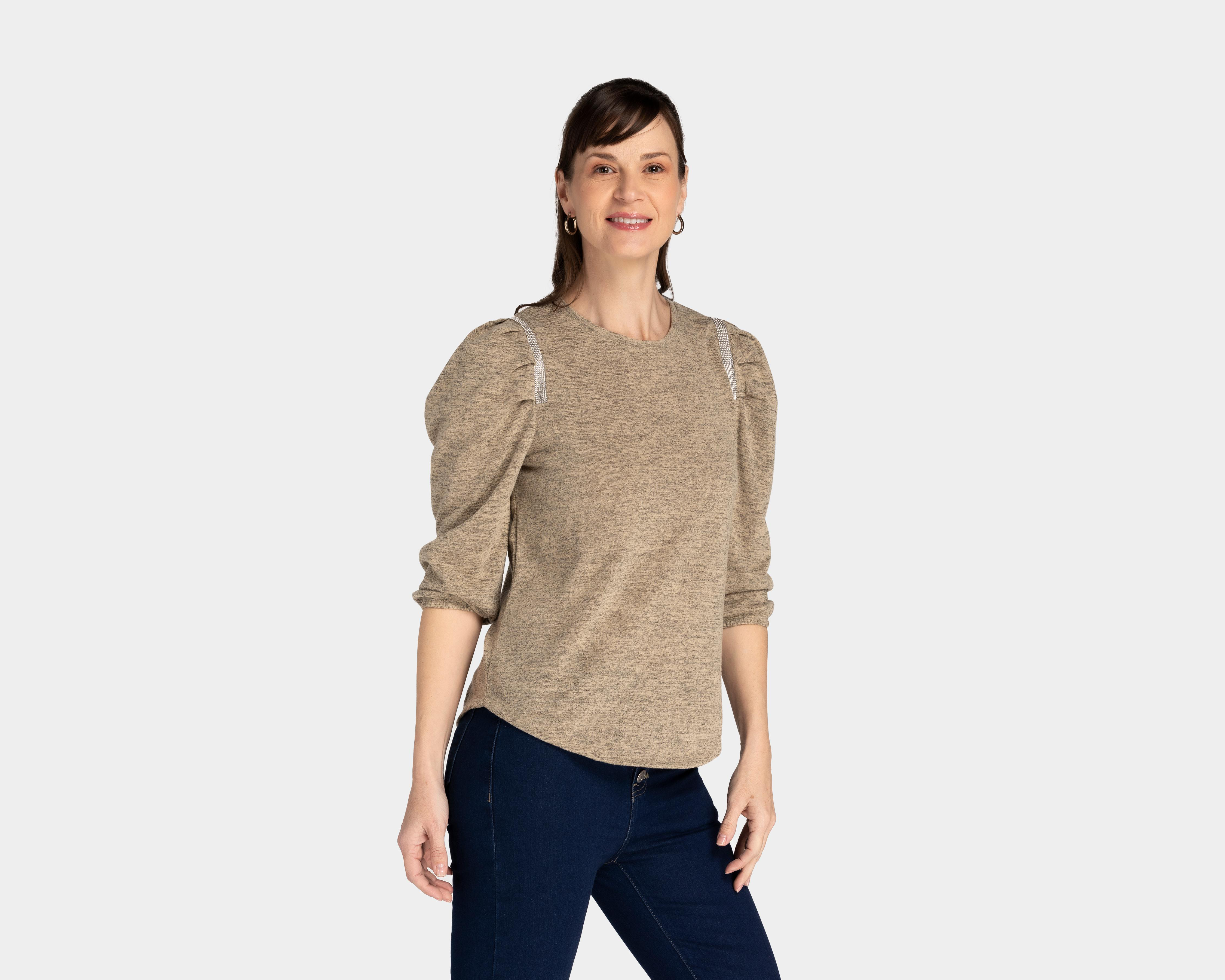 Foto 1 | Blusa Louise Paris Manga Larga con Pedrería