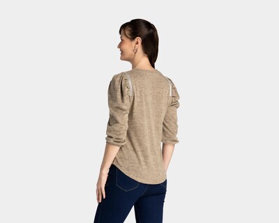 Foto 2 | Blusa Louise Paris Manga Larga con Pedrería