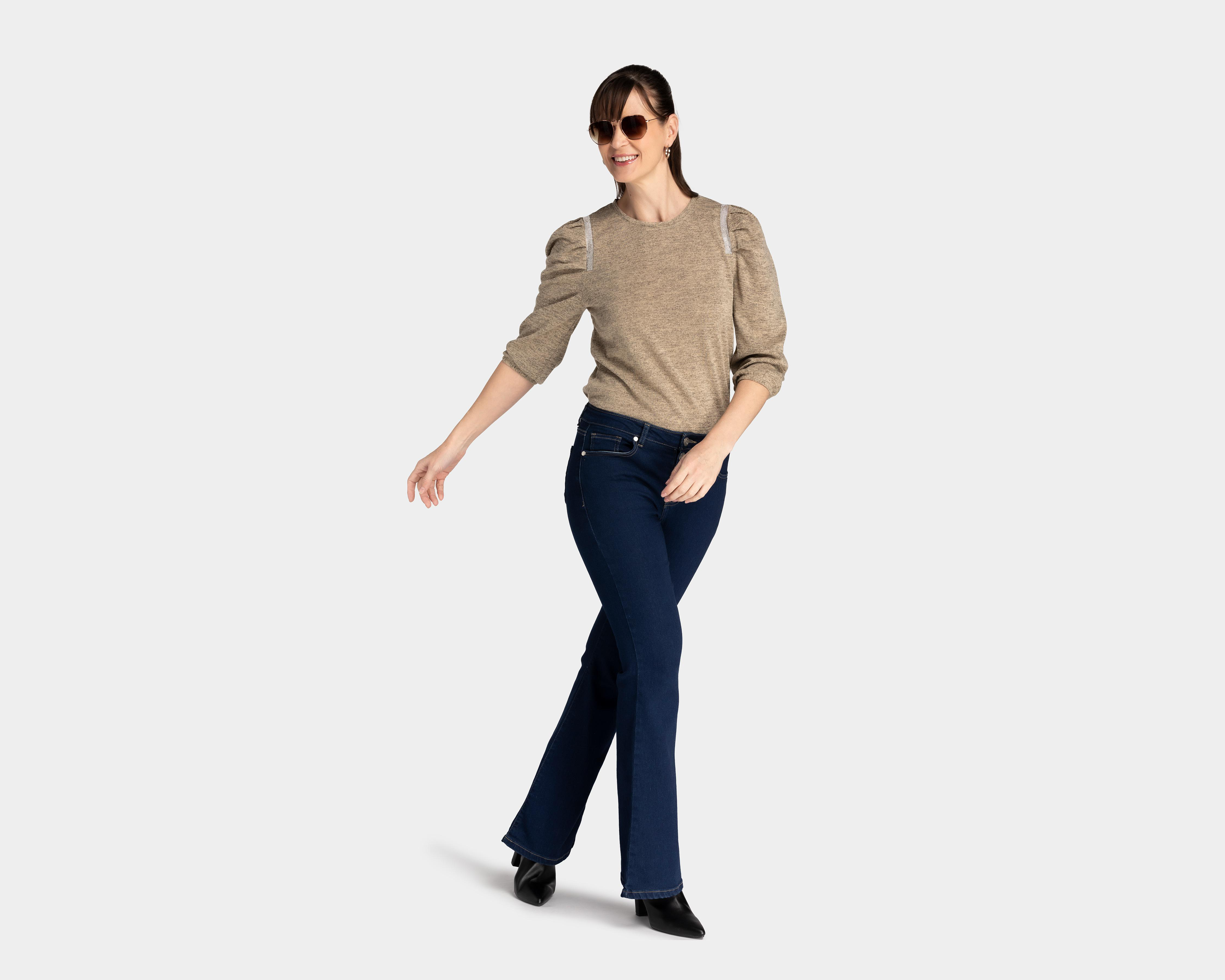 Foto 4 pulgar | Blusa Louise Paris Manga Larga con Pedrería