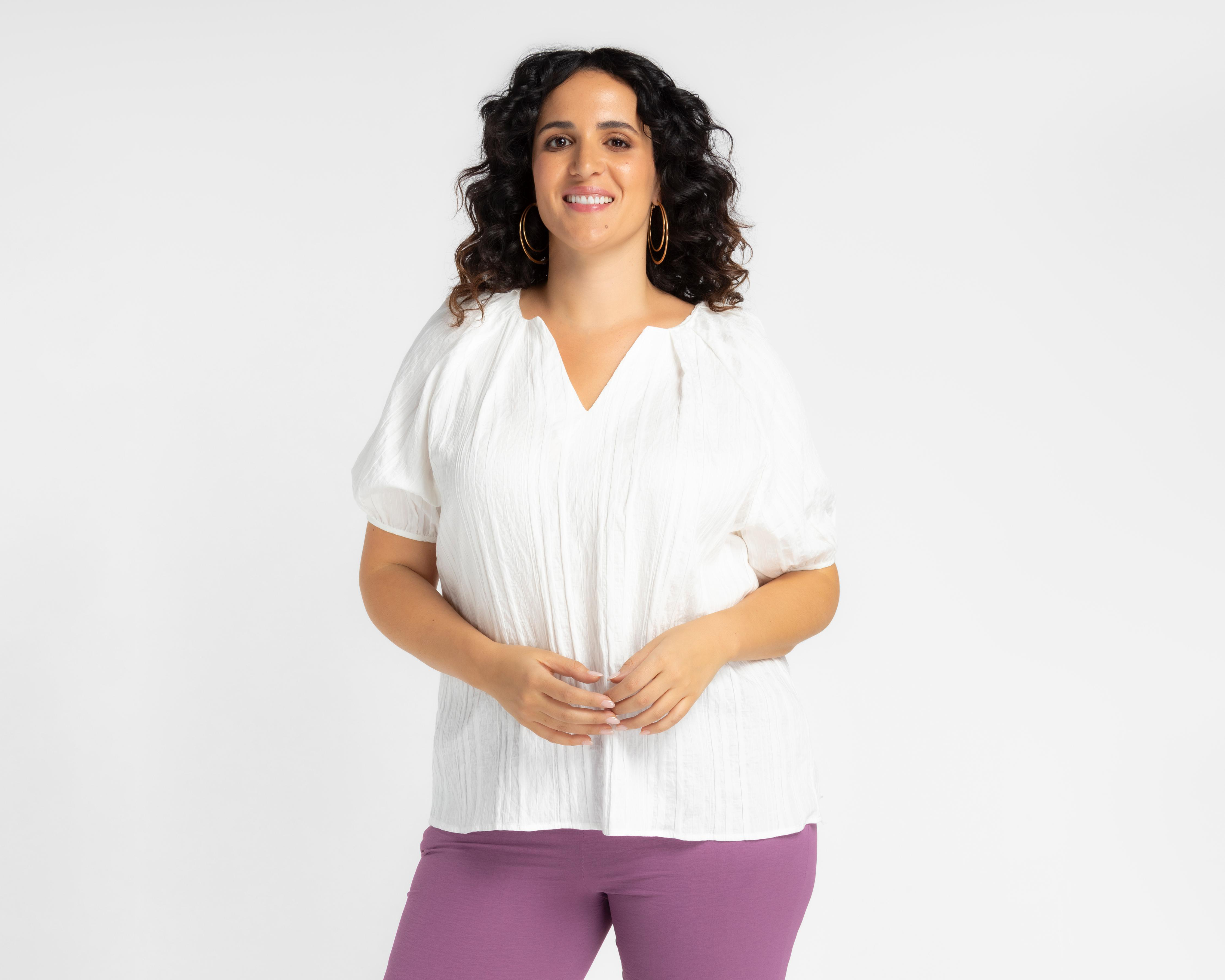 Foto 2 pulgar | Blusa Lady Sun Cuello V para Mujer