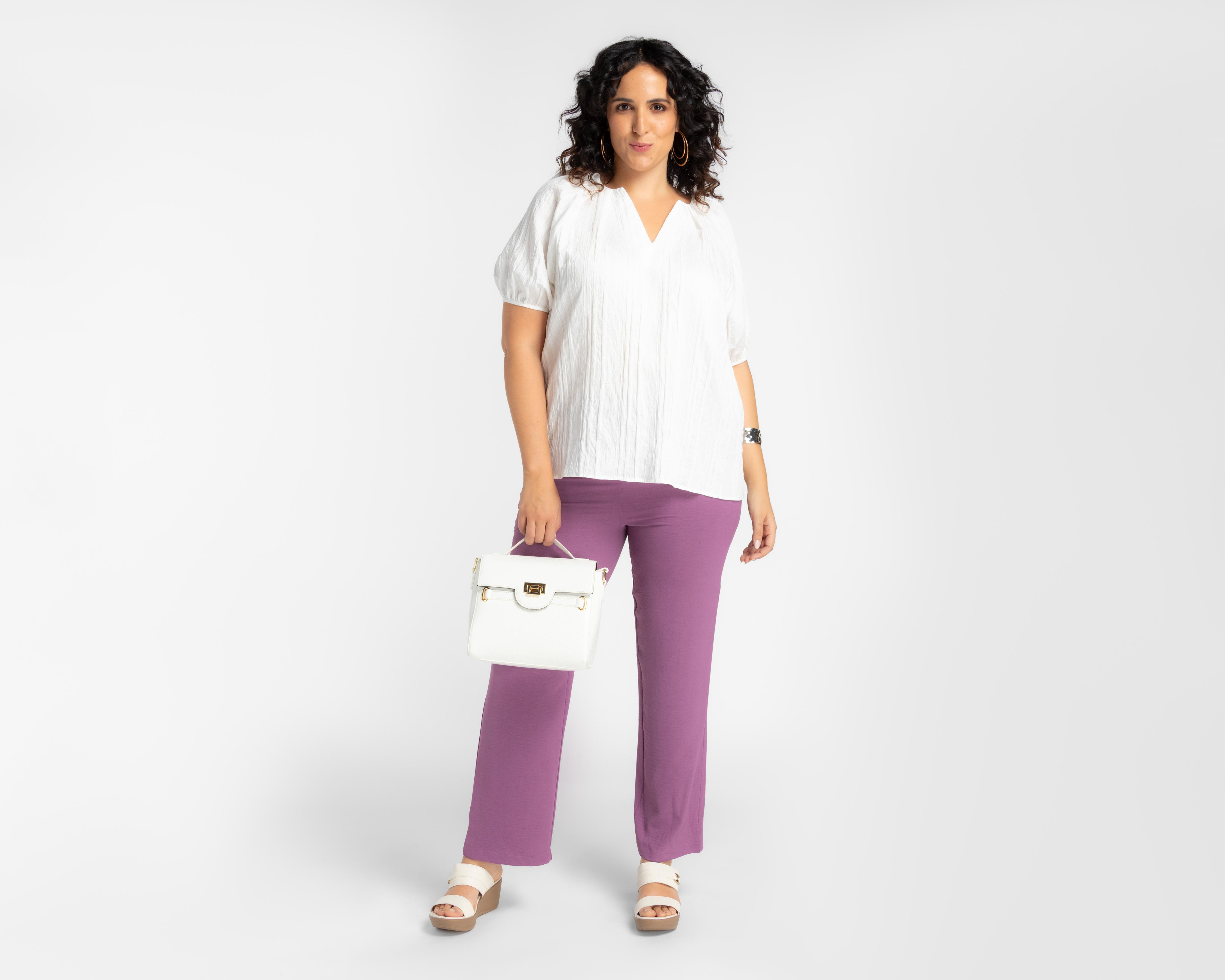 Foto 3 pulgar | Blusa Lady Sun Cuello V para Mujer