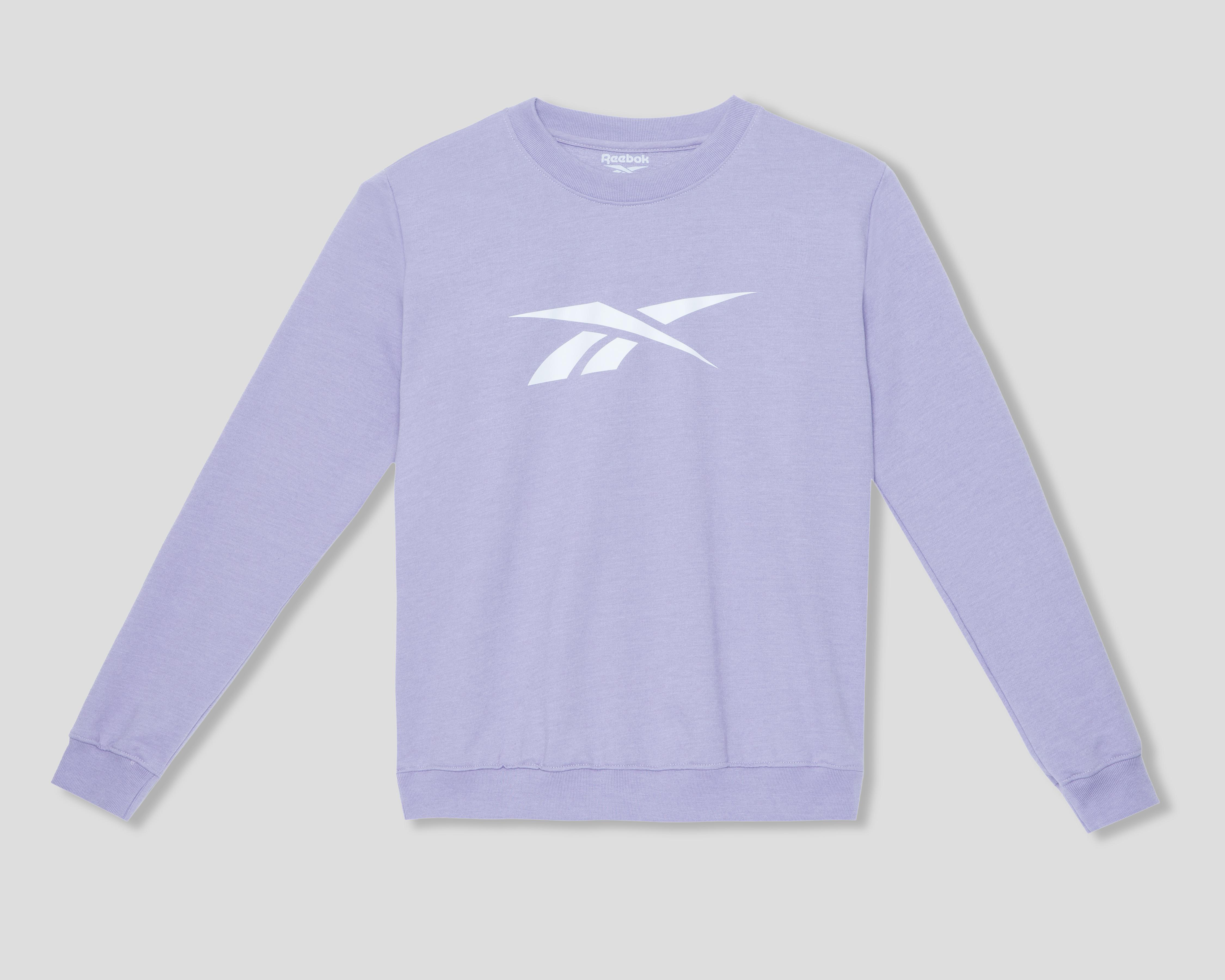 Foto 2 pulgar | Sudadera Gris Reebok para Mujer