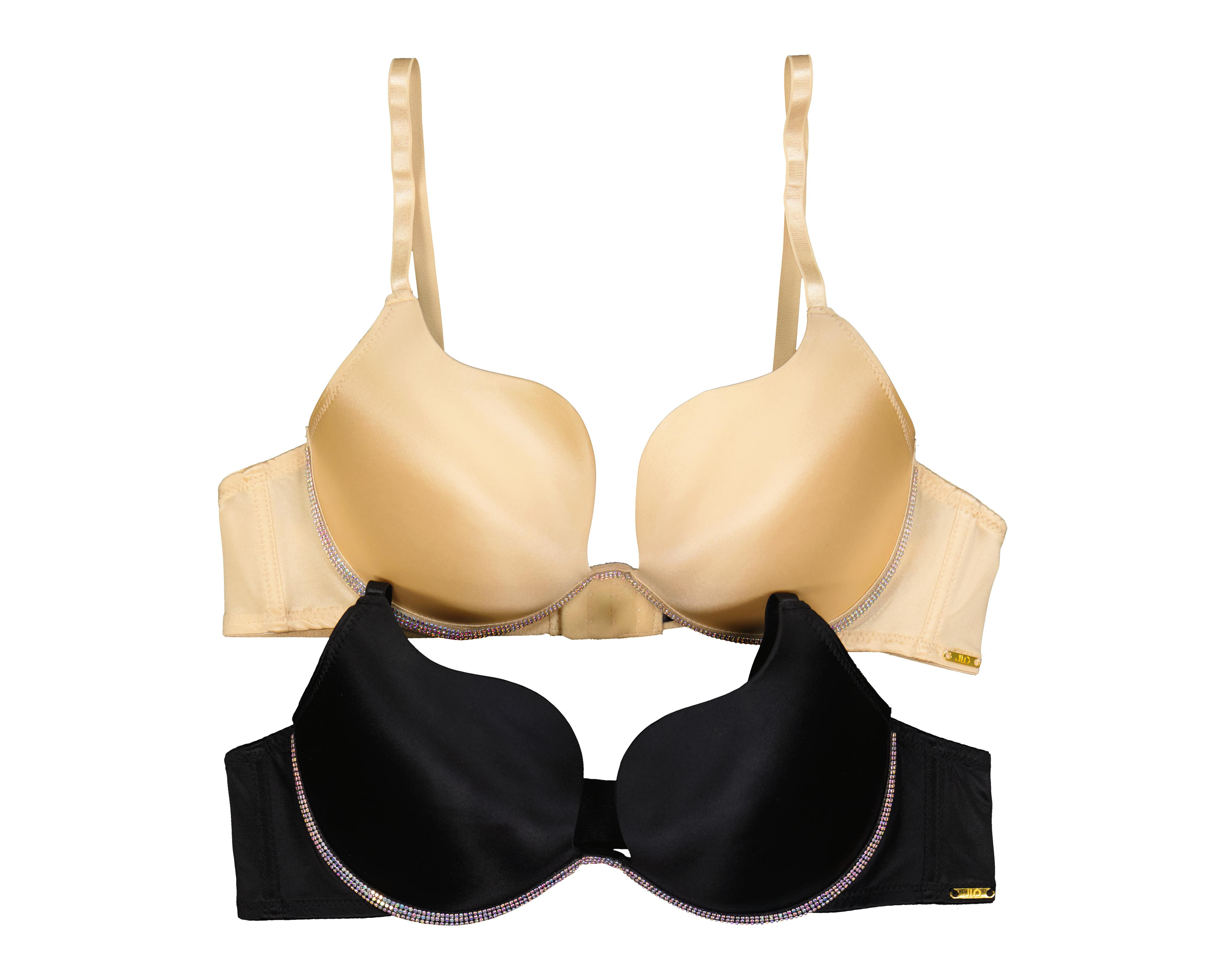 Brasier Copa Completa con Pedrería Jennifer Lopez 2 Pack