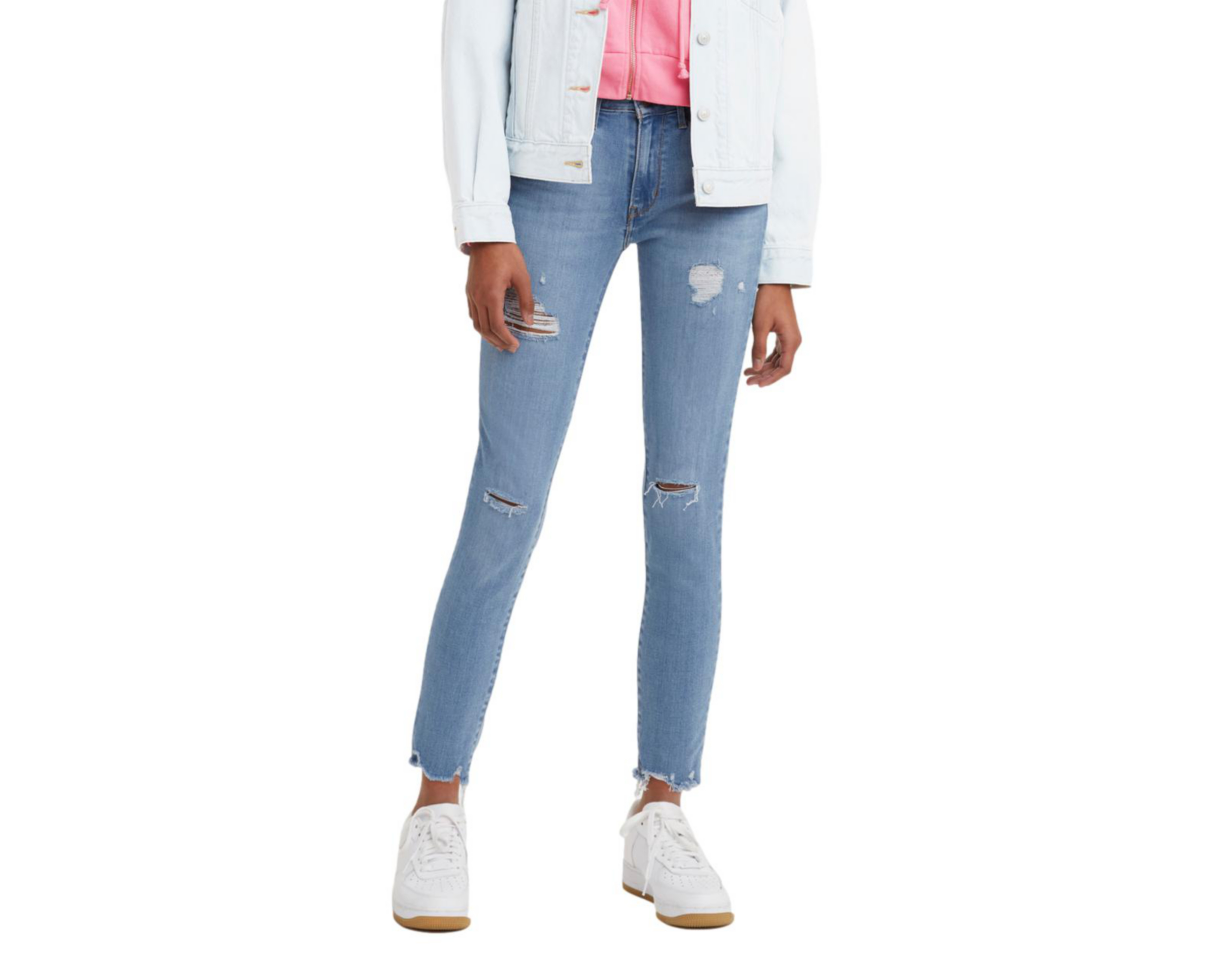 Foto 2 pulgar | Jeans Levi's 721 Skinny Fit con Destrucciones