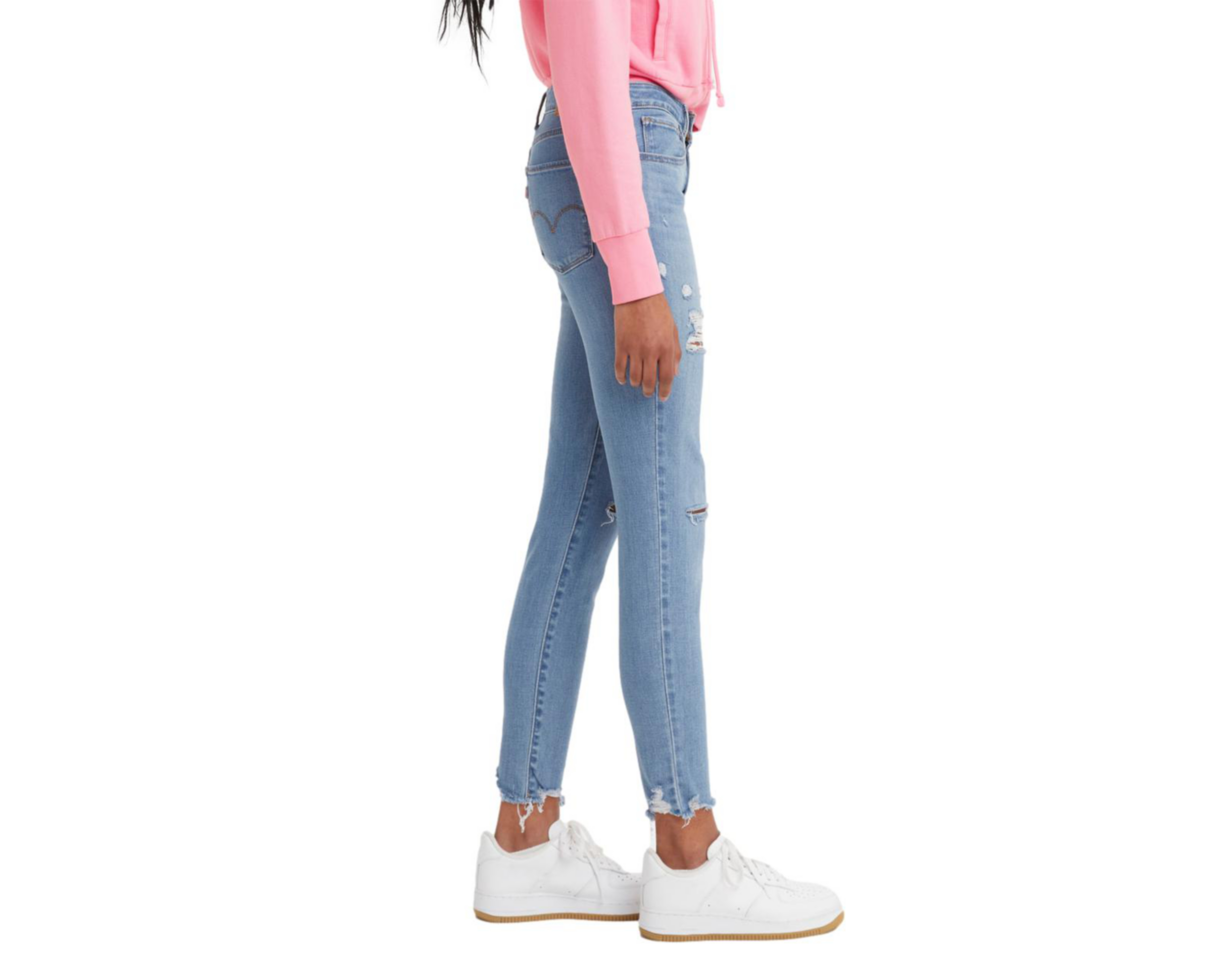 Foto 3 pulgar | Jeans Levi's 721 Skinny Fit con Destrucciones