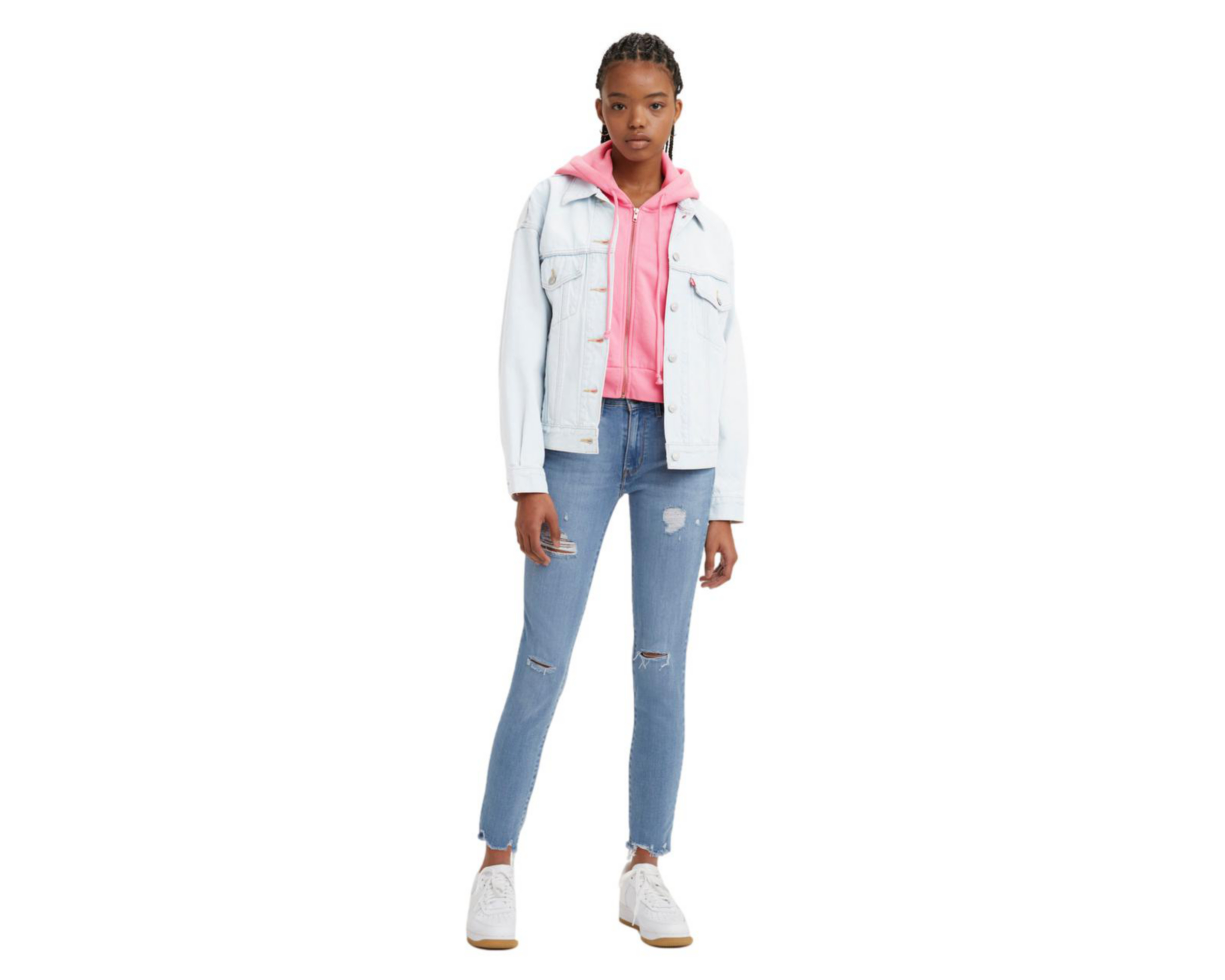 Foto 5 pulgar | Jeans Levi's 721 Skinny Fit con Destrucciones
