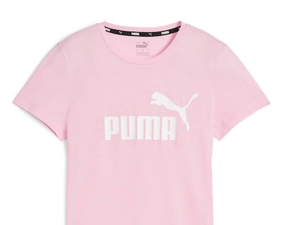 Foto 3 | Playera Puma Ess Logo Heather Tee de Entrenamiento para Mujer