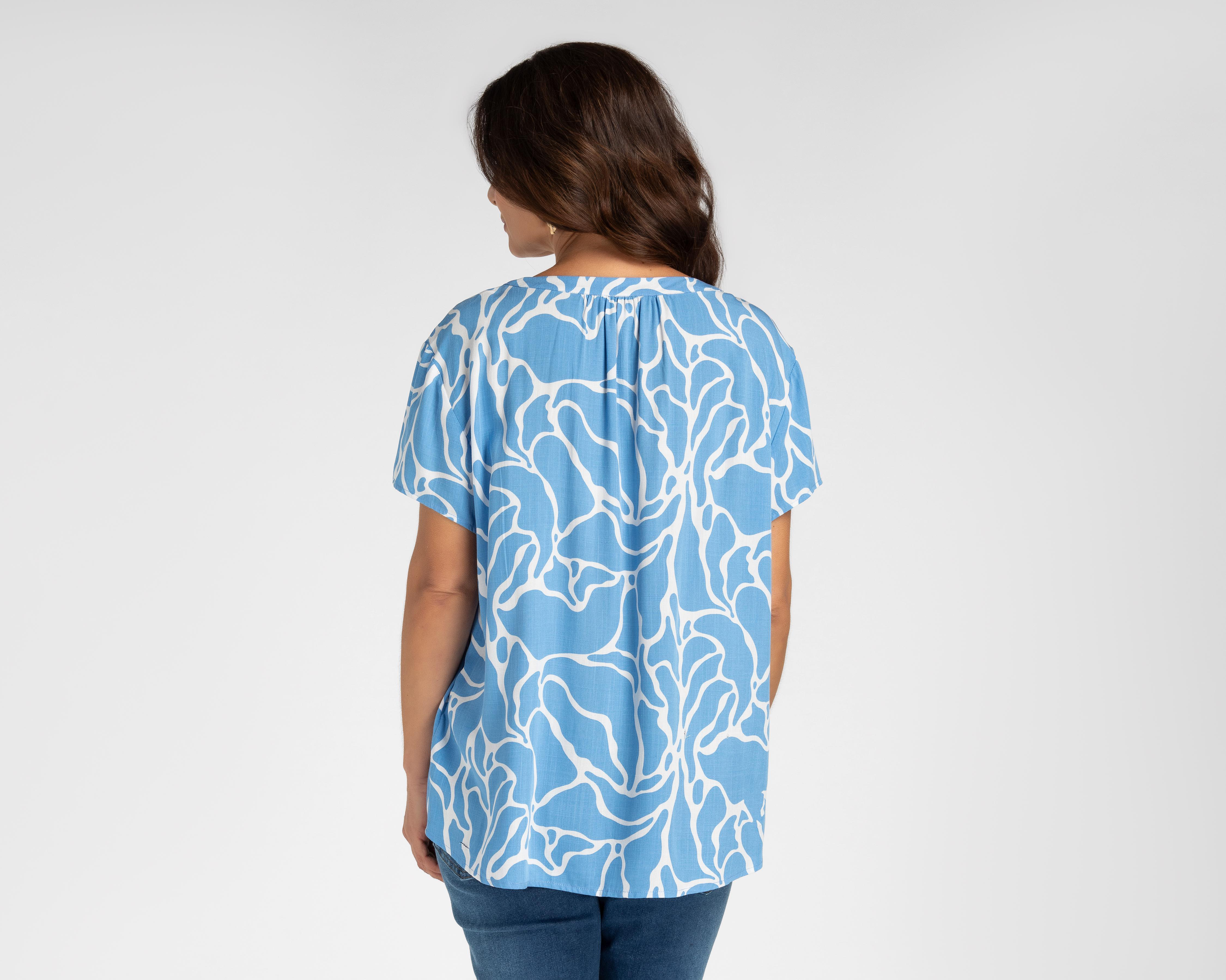 Foto 3 | Blusa Lady Sun Manga Corta para Mujer