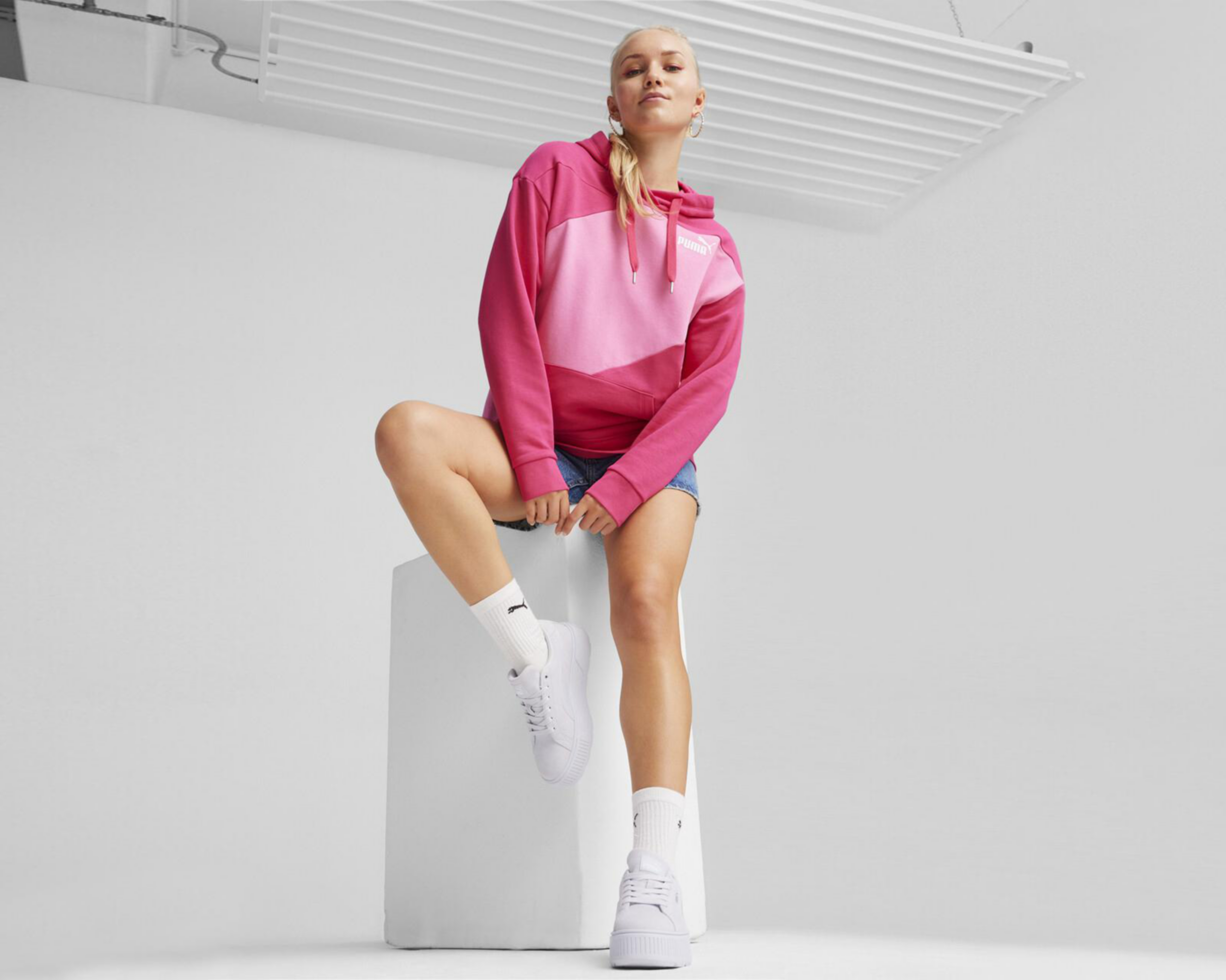 Foto 7 | Sudadera de Entrenamiento Puma Rosa para Mujer