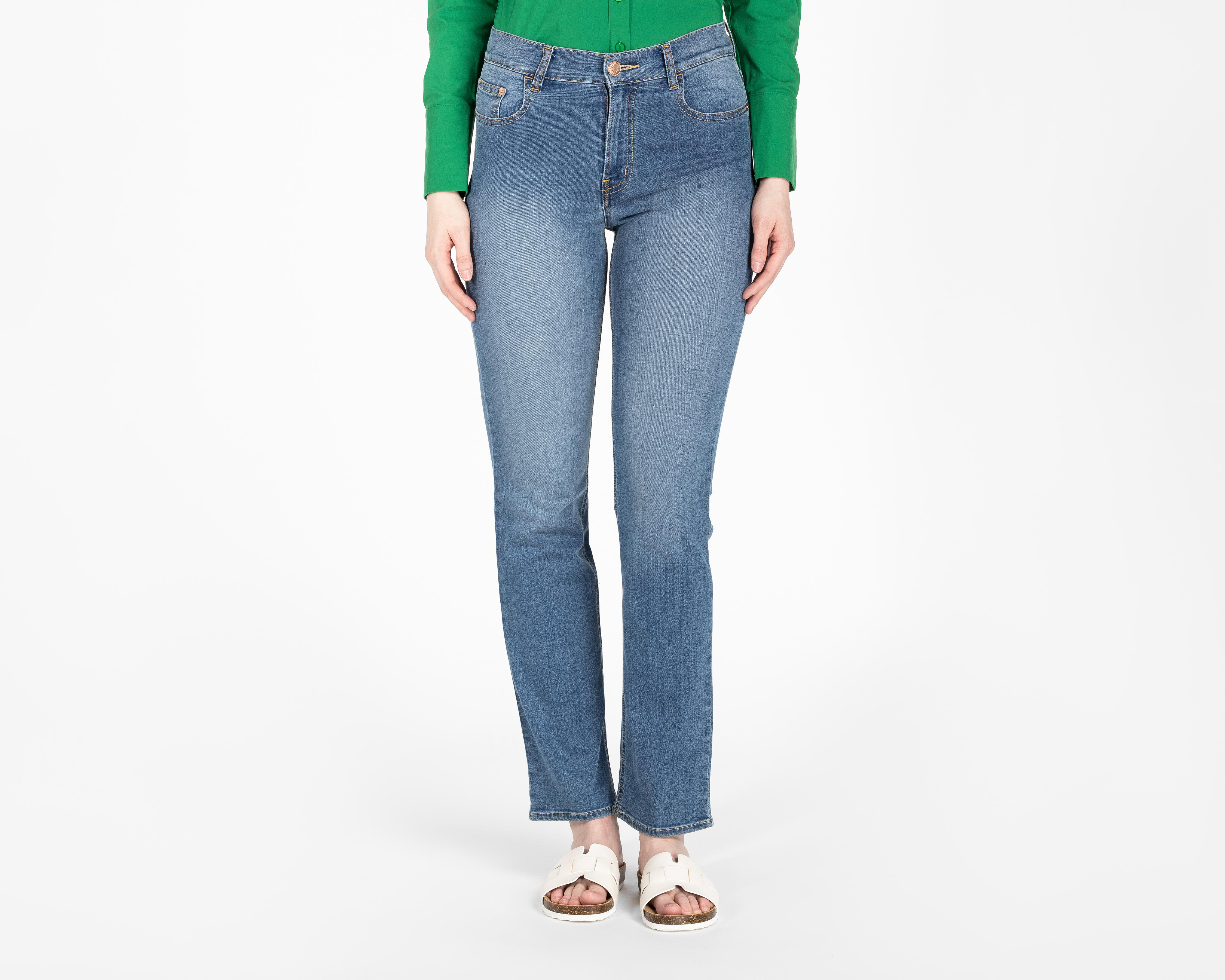 Foto 2 pulgar | Jeans Straight Oggi Atraction Vintage para Mujer