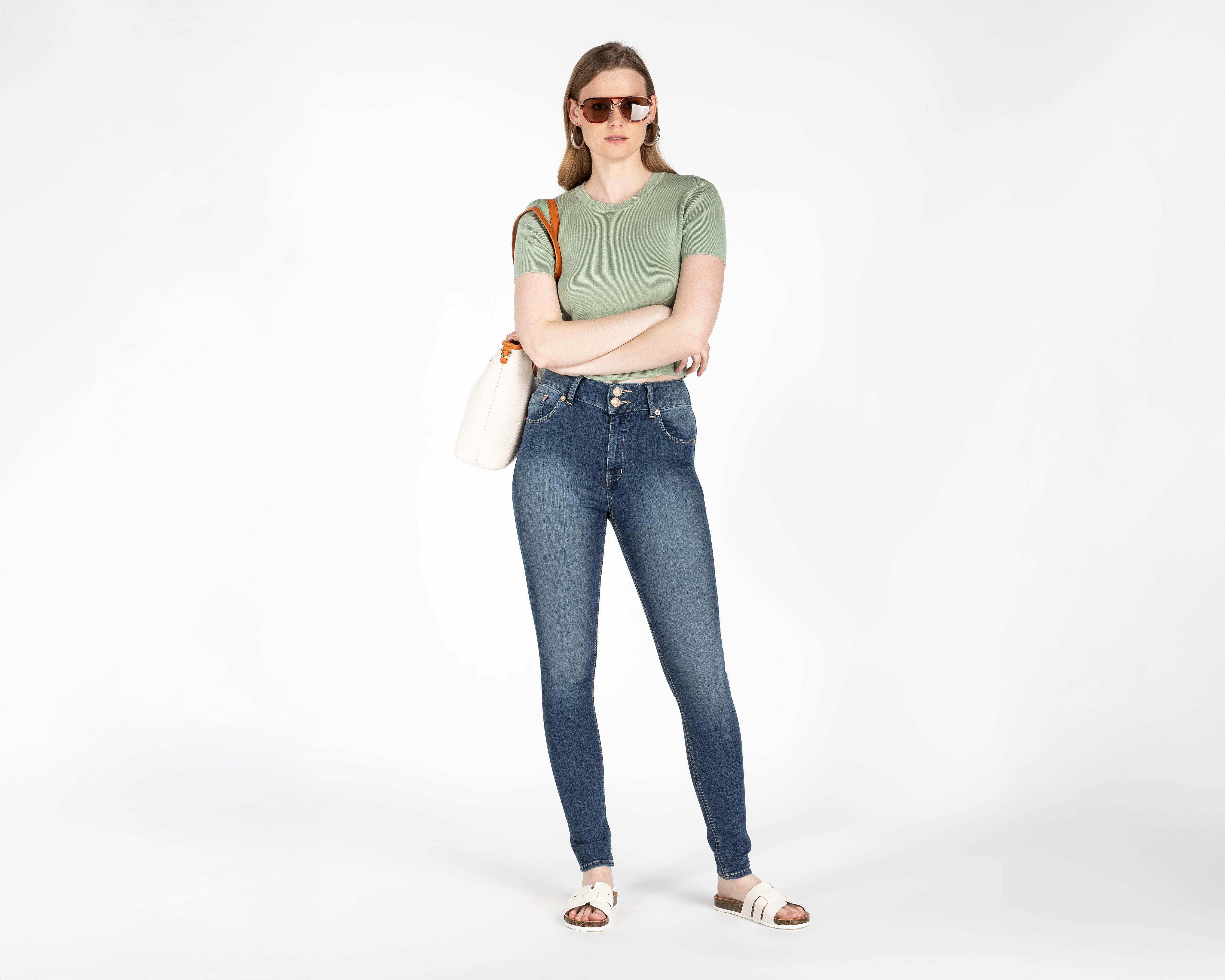 Foto 3 pulgar | Jeans Super Skinny Oggi Katia Vintage para Mujer