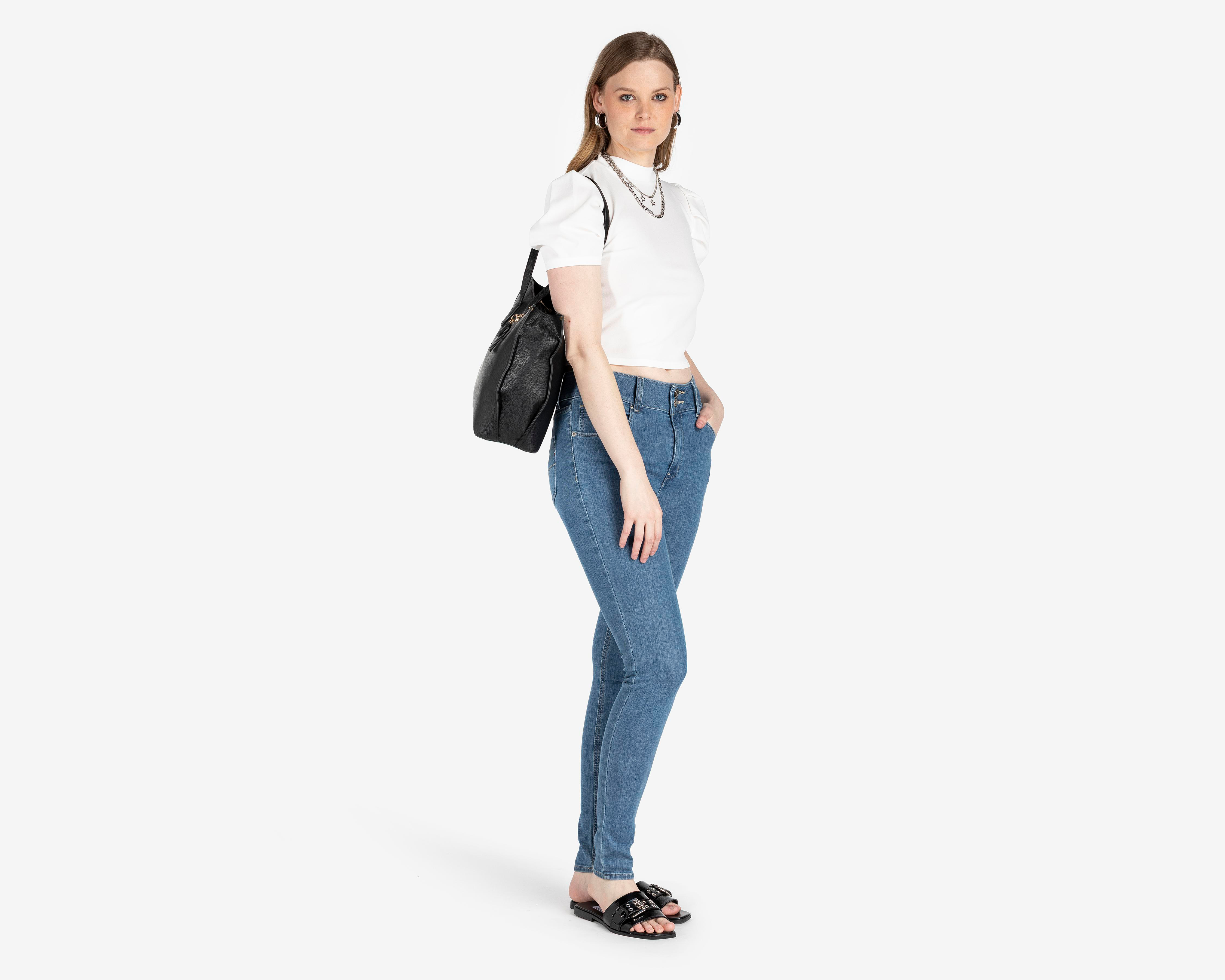 Foto 2 | Jeans Super Skinny Oggi Katia Honey para Mujer
