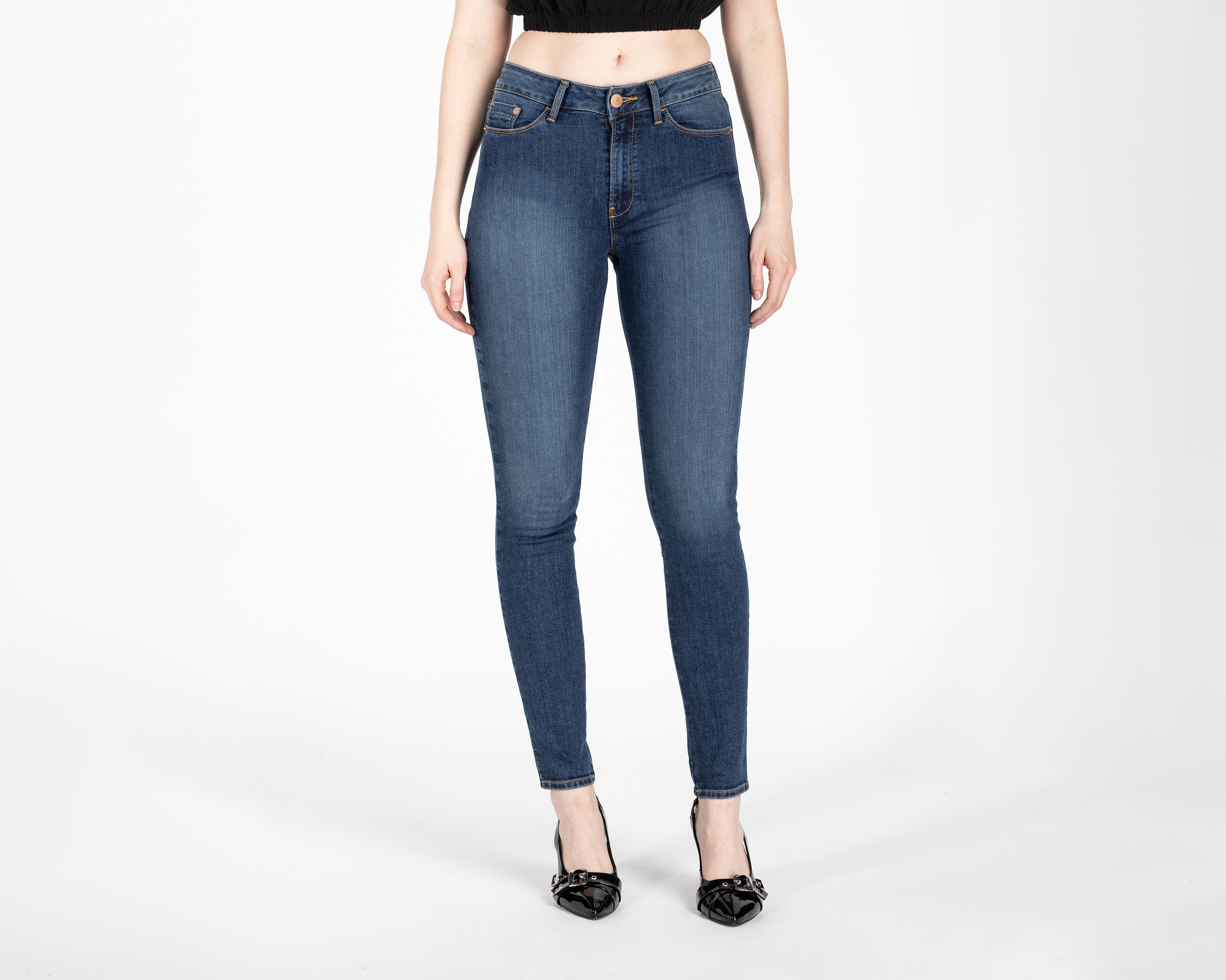 Foto 2 pulgar | Jeans Skinny Oggi Lucy Vintage para Mujer