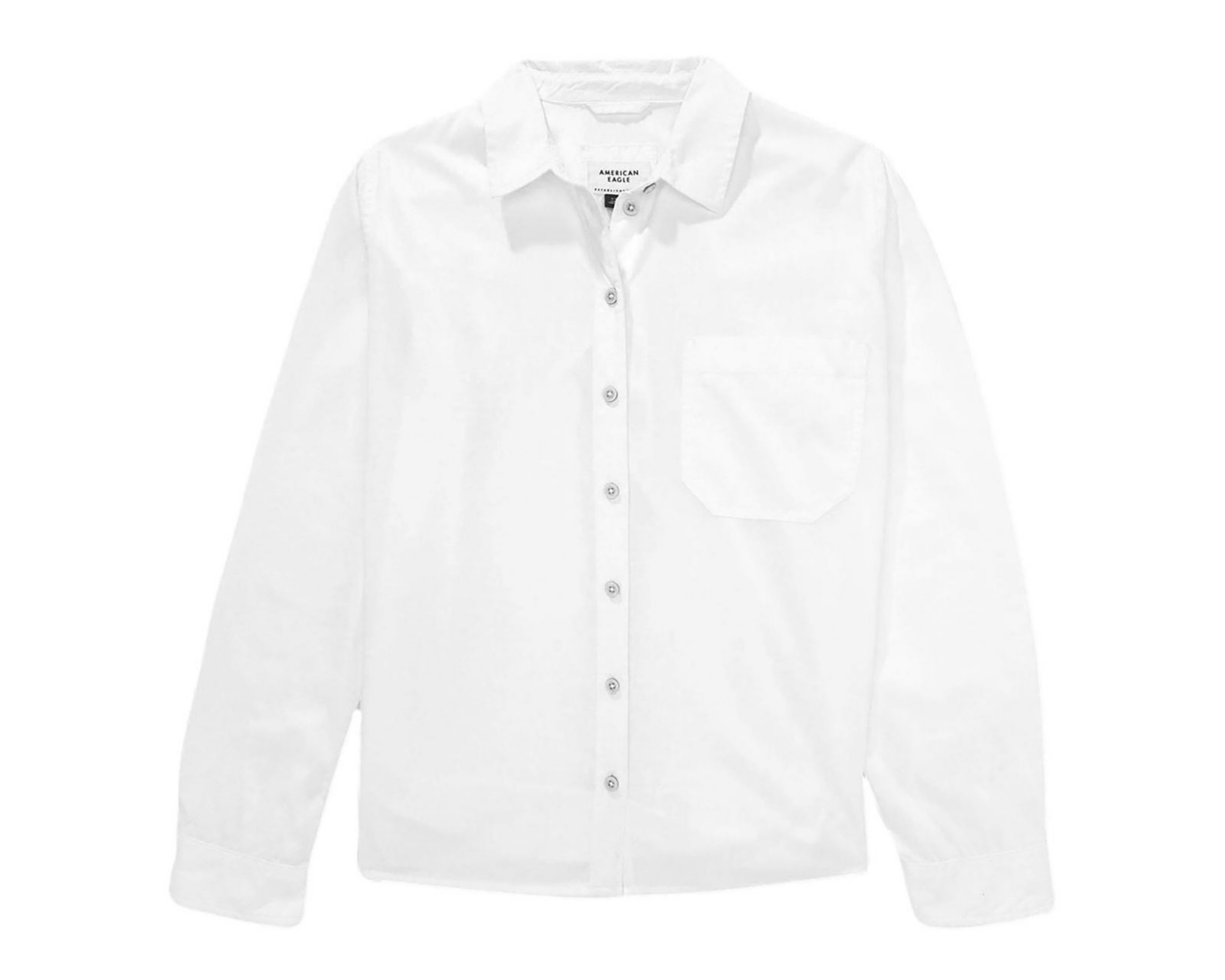 Foto 4 pulgar | Camisa American Eagle con Bolsillo para Mujer