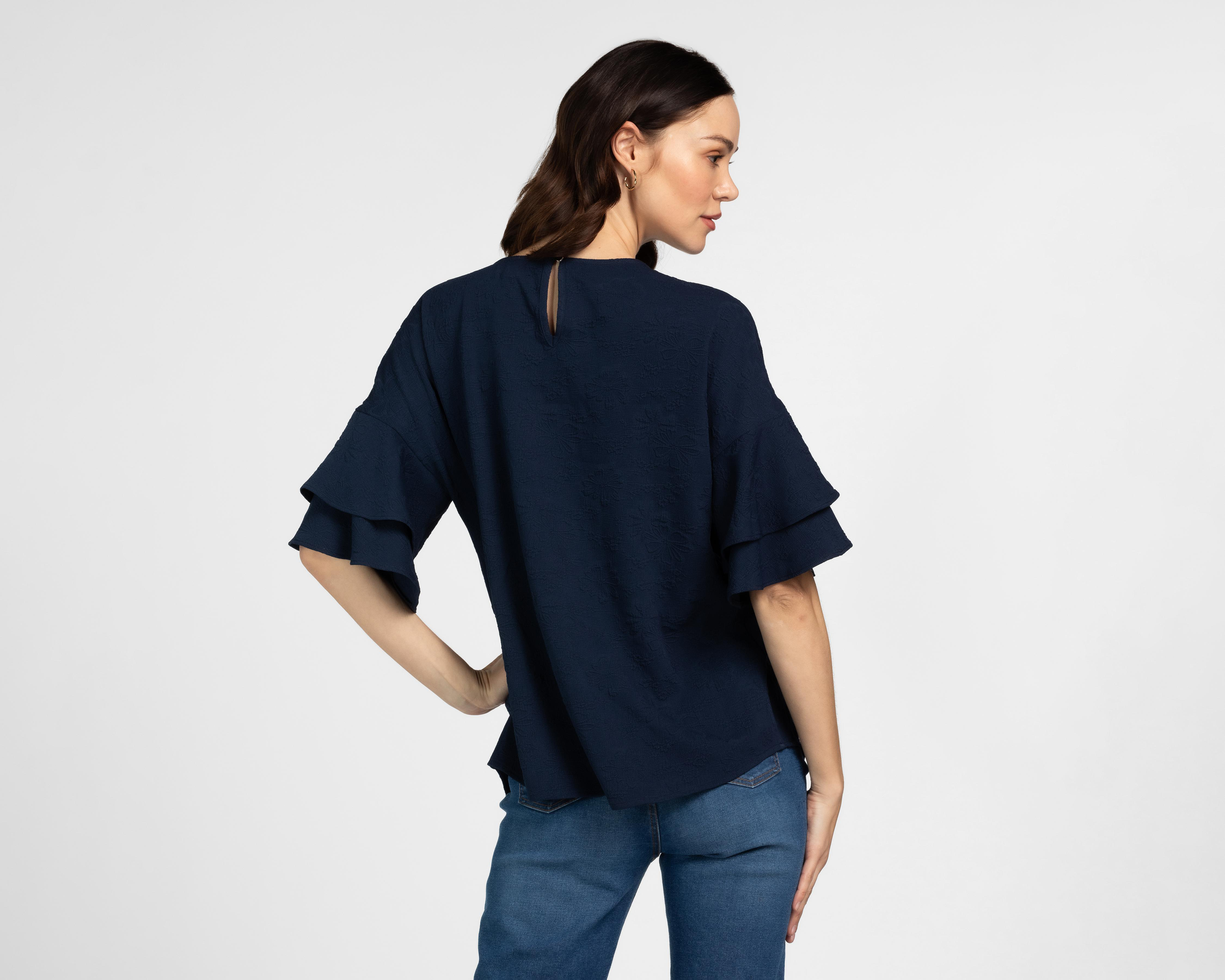 Foto 4 pulgar | Blusa Sahara Manga Corta para Mujer