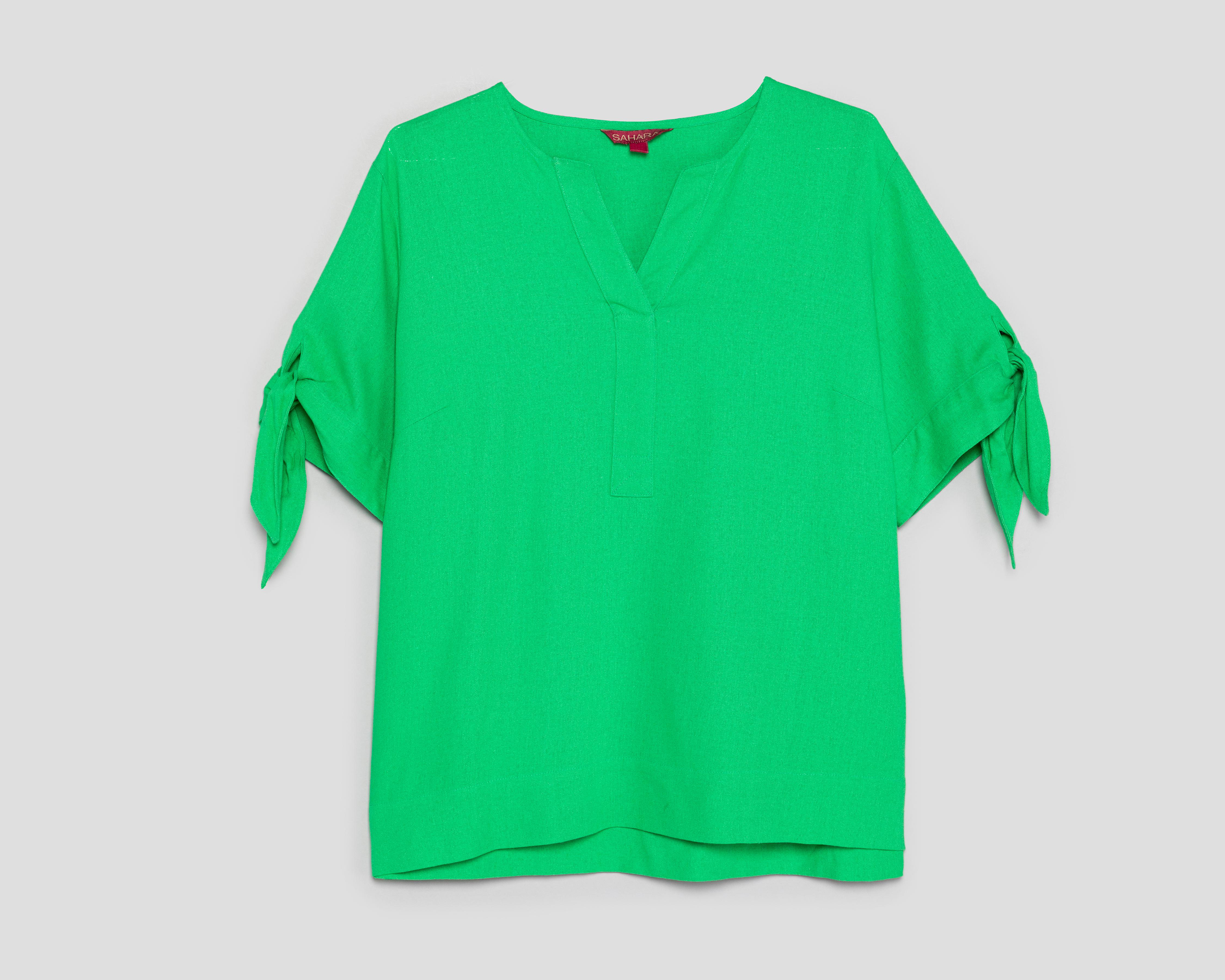 Foto 2 pulgar | Blusa Cuello V Sahara para Mujer