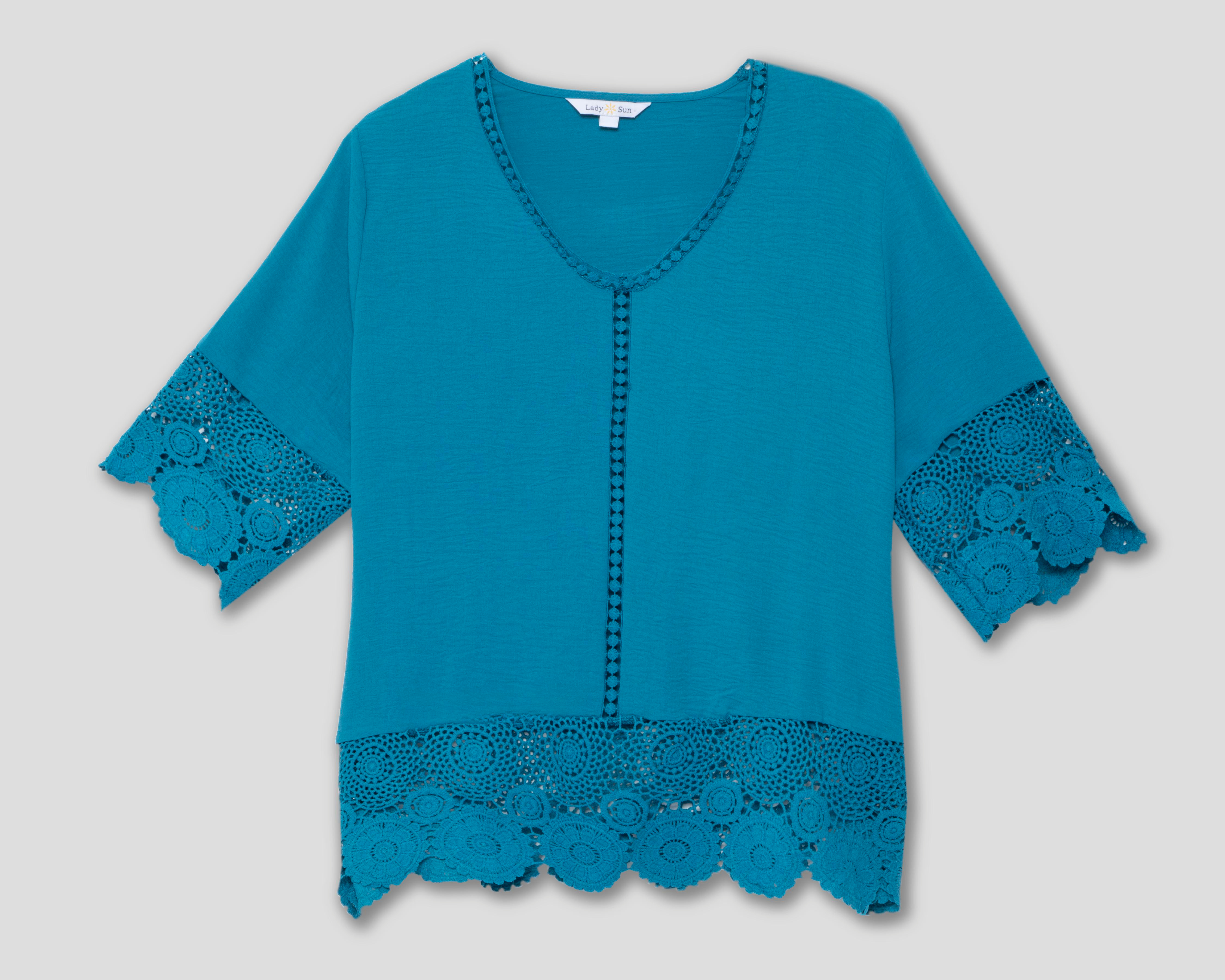 Blusa Manga Corta Lady Sun para Mujer