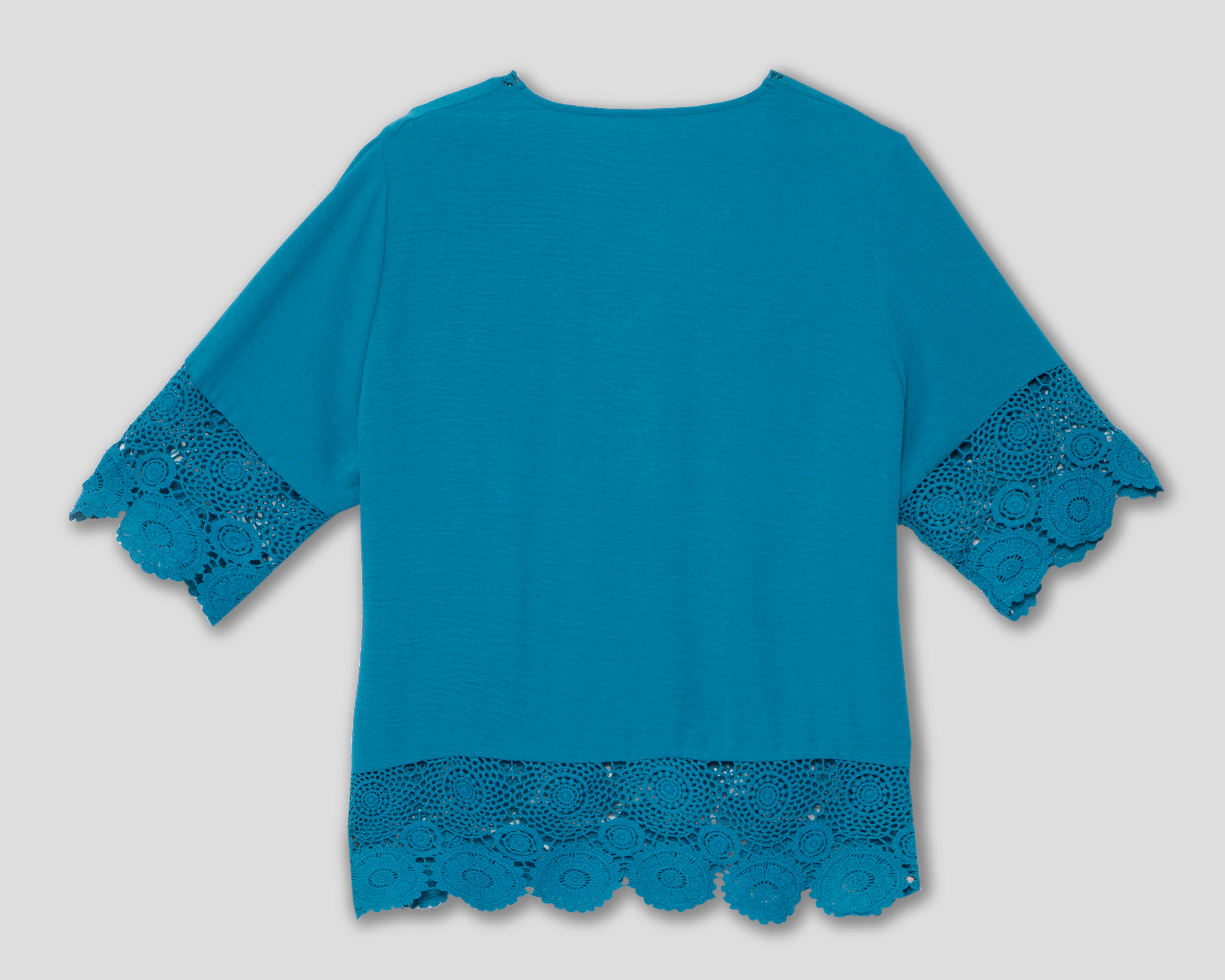 Foto 3 pulgar | Blusa Manga Corta Lady Sun para Mujer