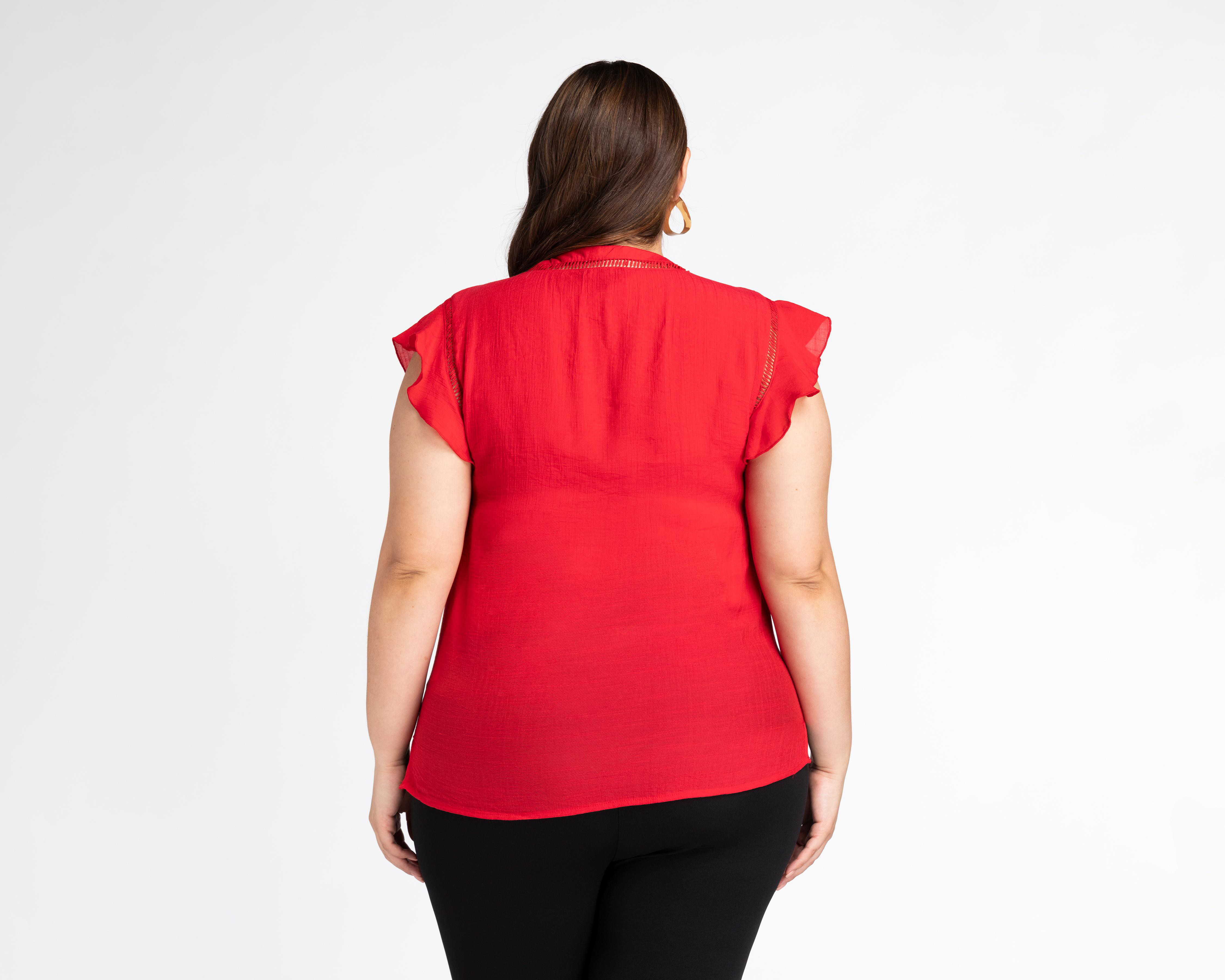 Foto 4 pulgar | Blusa Sahara Roja para Mujer