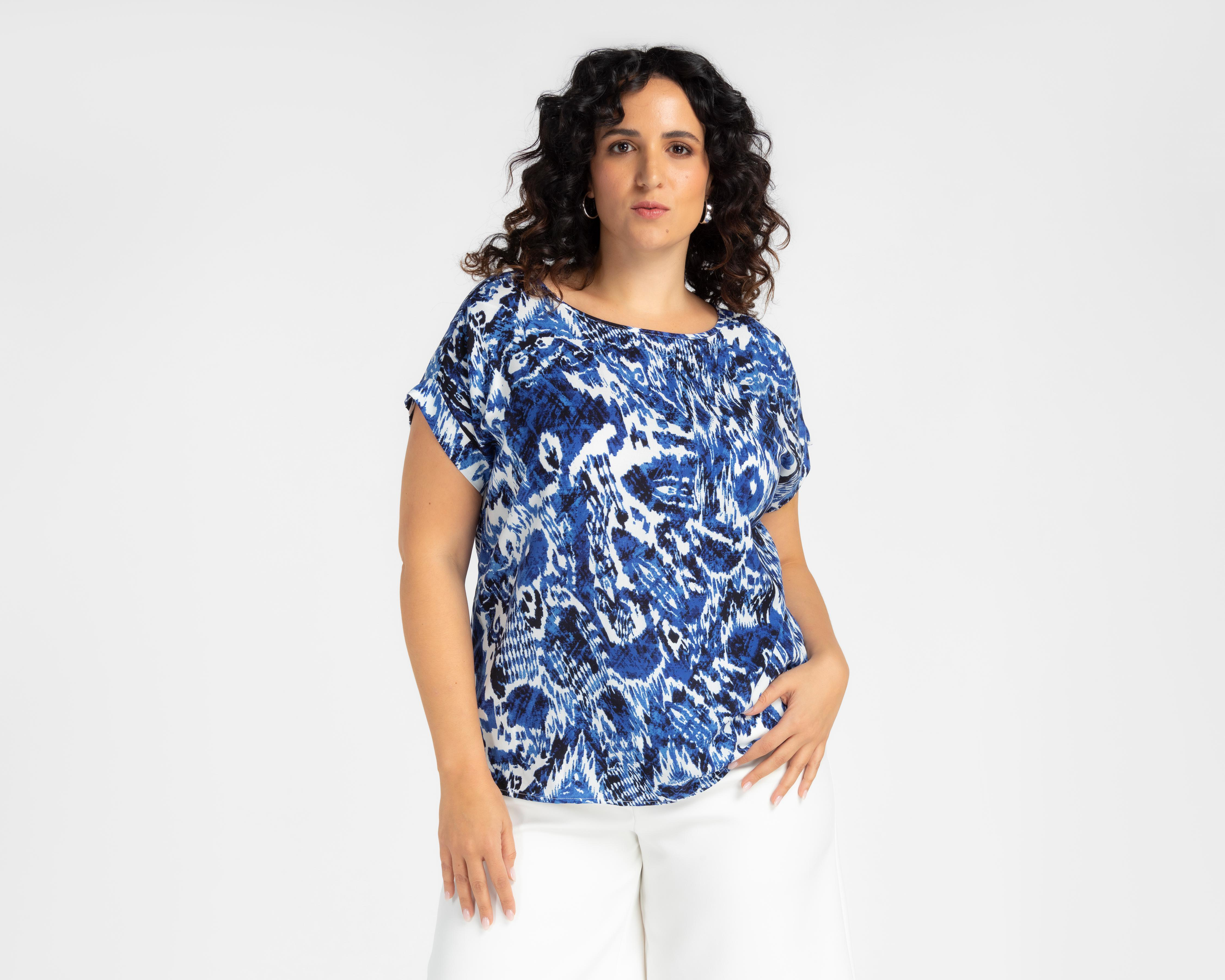 Foto 2 pulgar | Blusa Lady Sun Manga Corta para Mujer