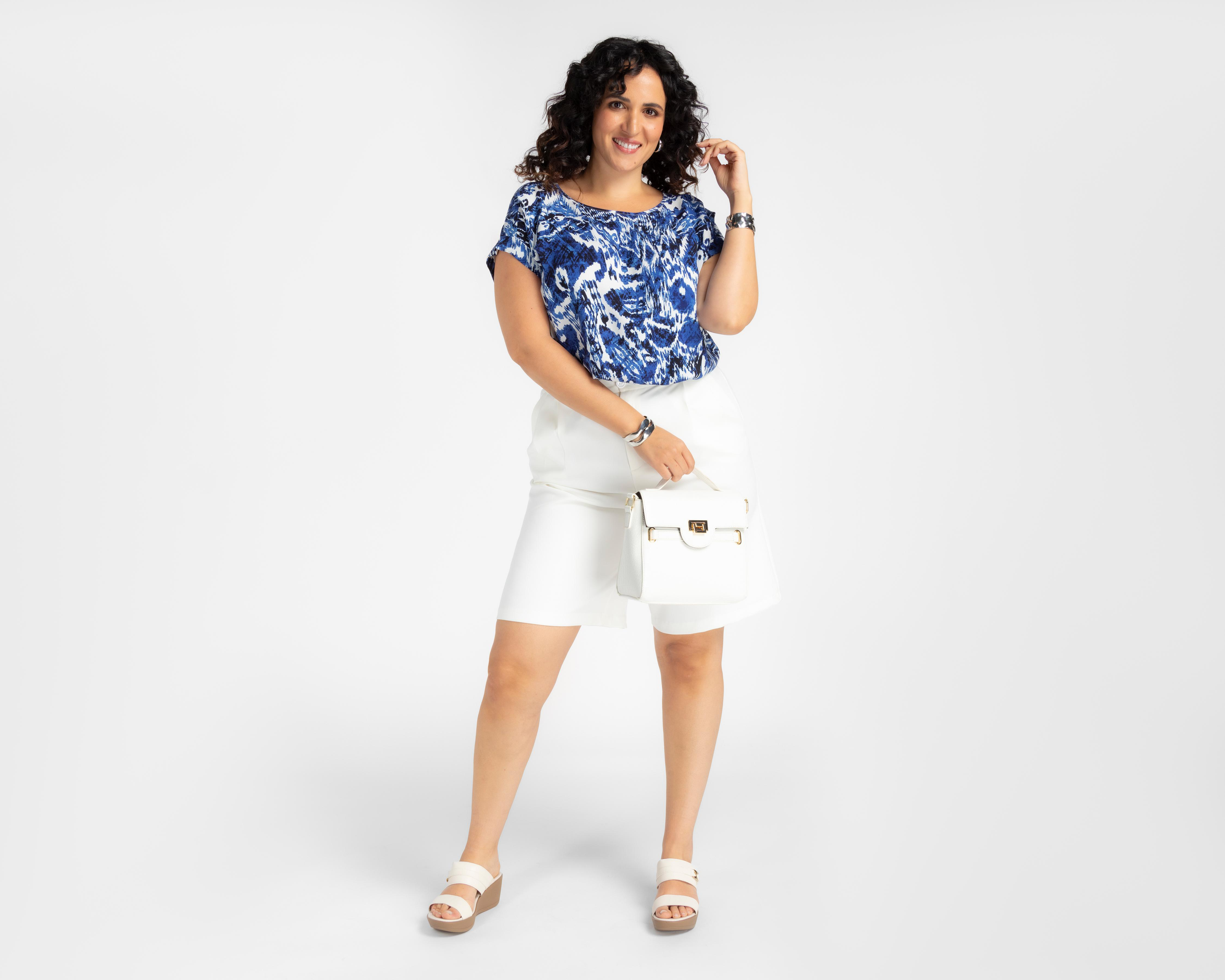 Foto 2 | Blusa Lady Sun Manga Corta para Mujer