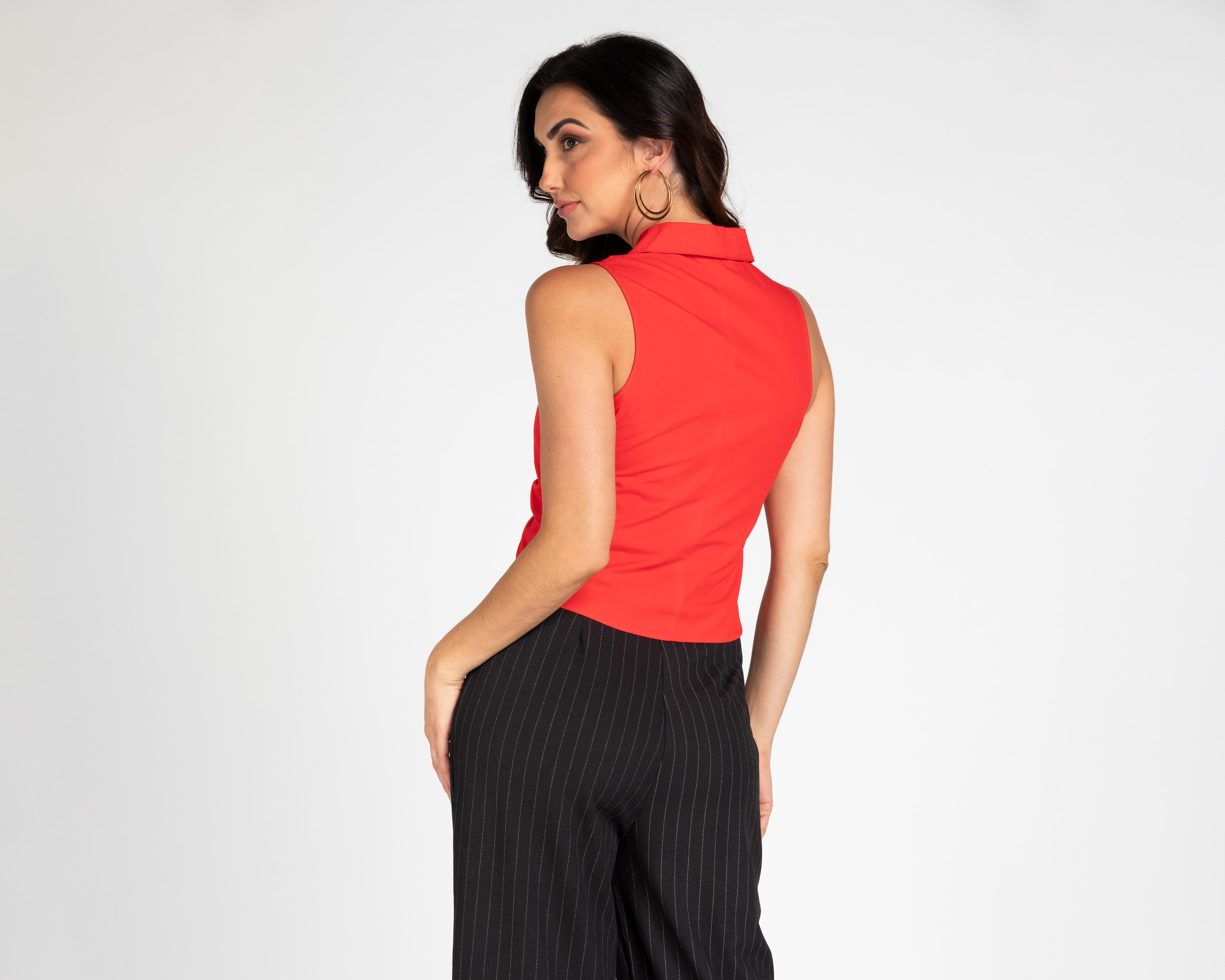Foto 4 pulgar | Blusa Sahara sin Mangas para Mujer