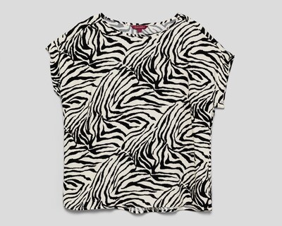 Foto 1 | Crop Top Sahara con Print de Cebra para Mujer