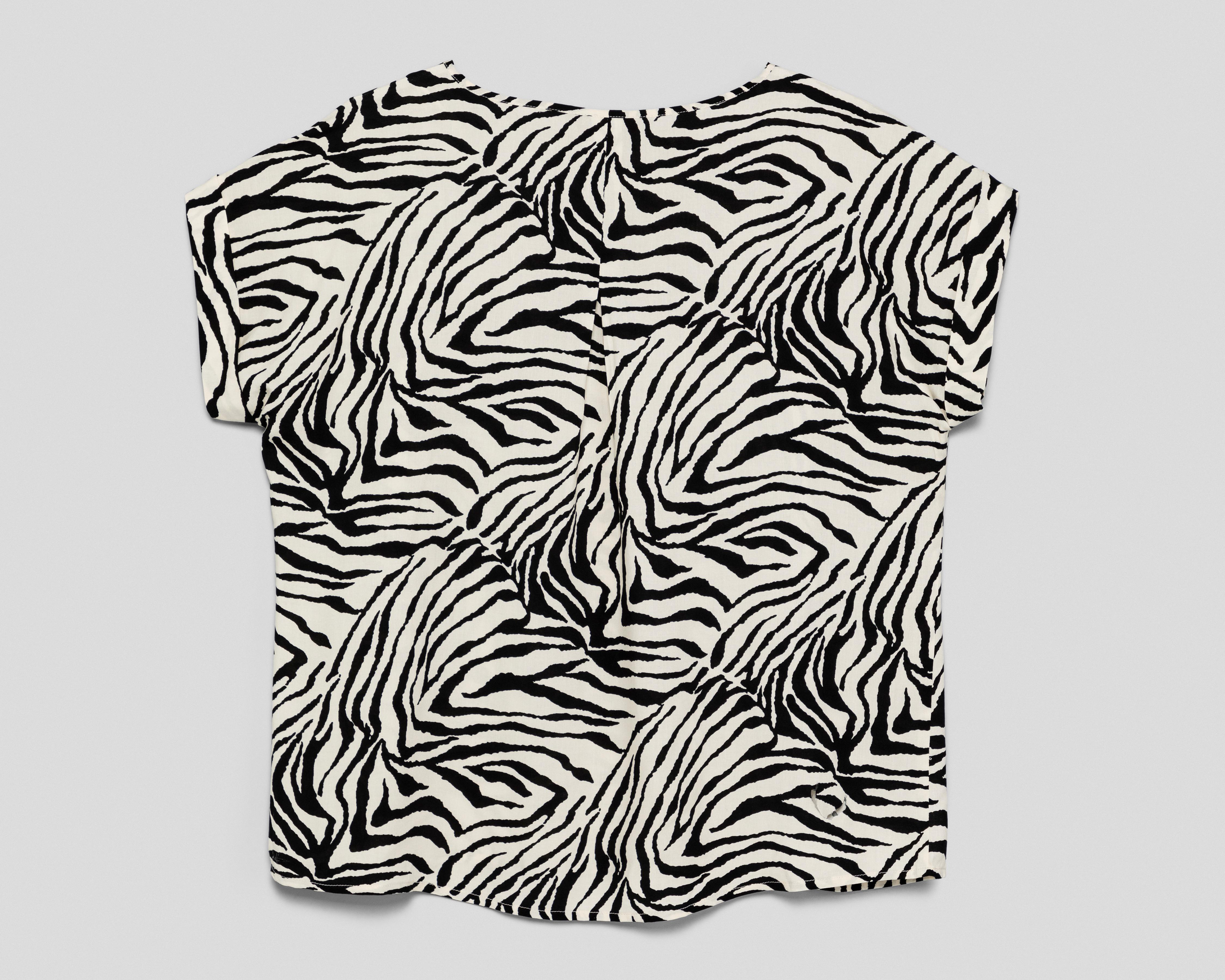 Foto 2 | Crop Top Sahara con Print de Cebra para Mujer