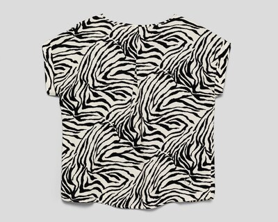 Foto 2 | Crop Top Sahara con Print de Cebra para Mujer