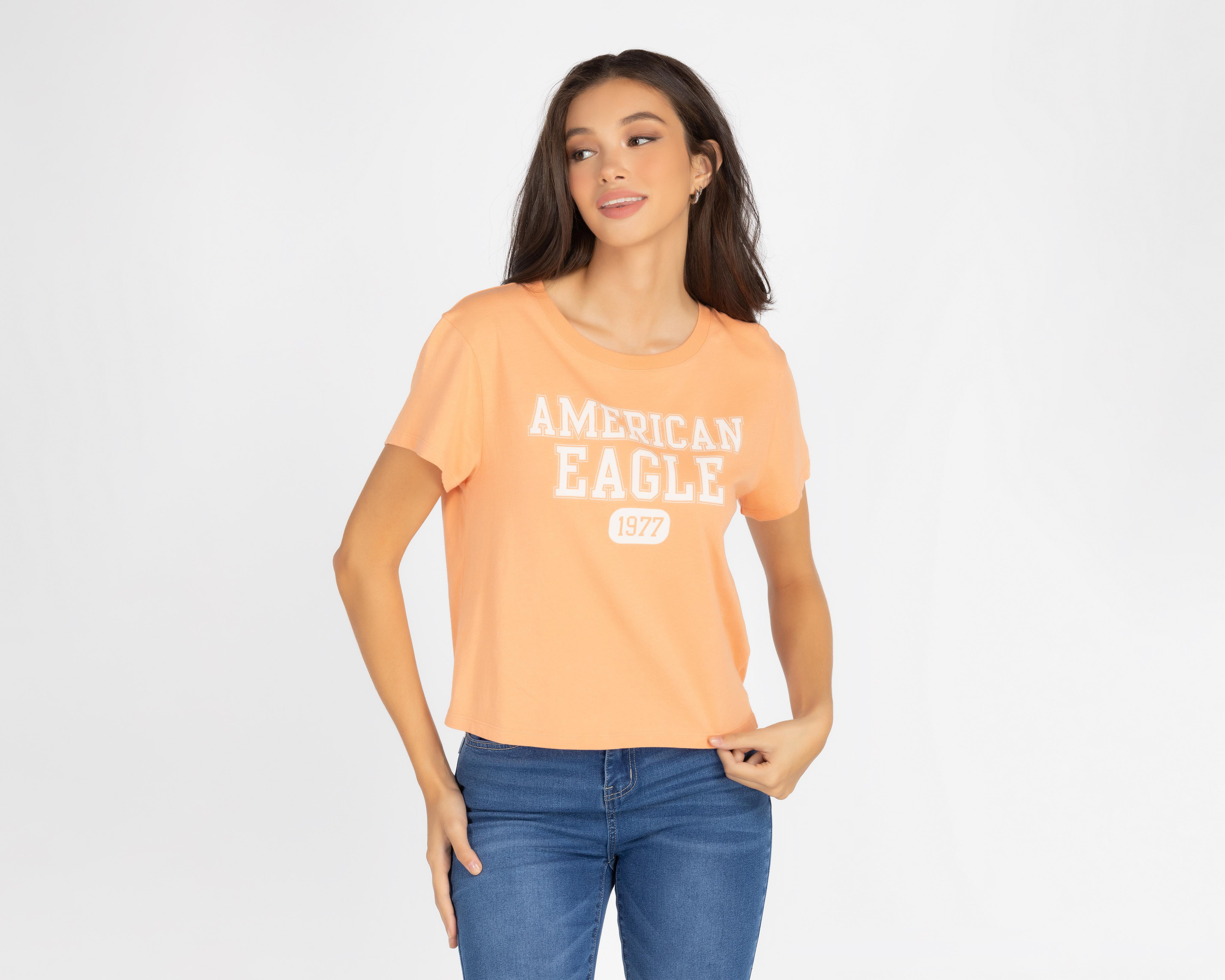 Foto 2 pulgar | Playera American Eagle Estampada