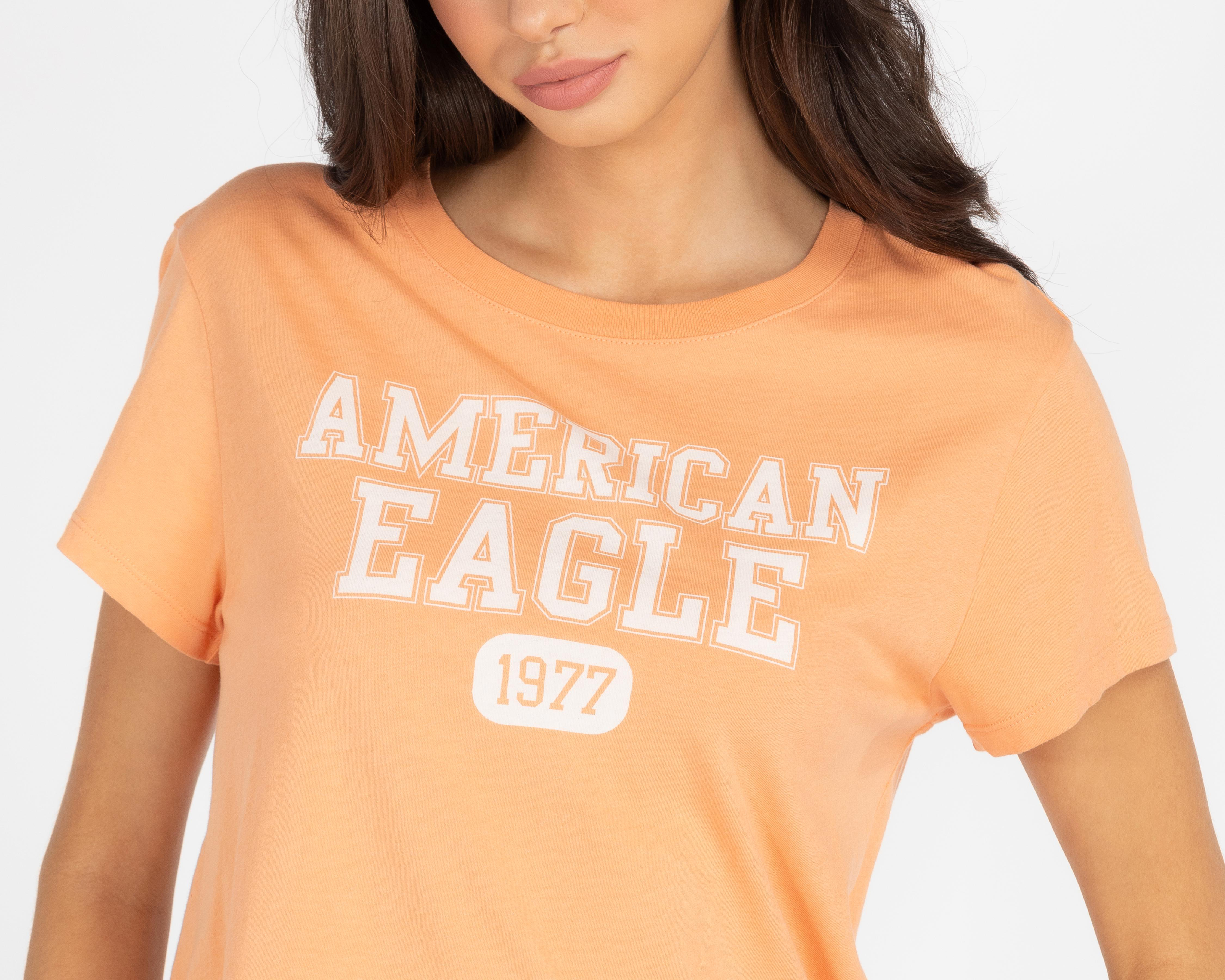 Foto 4 | Playera American Eagle Estampada