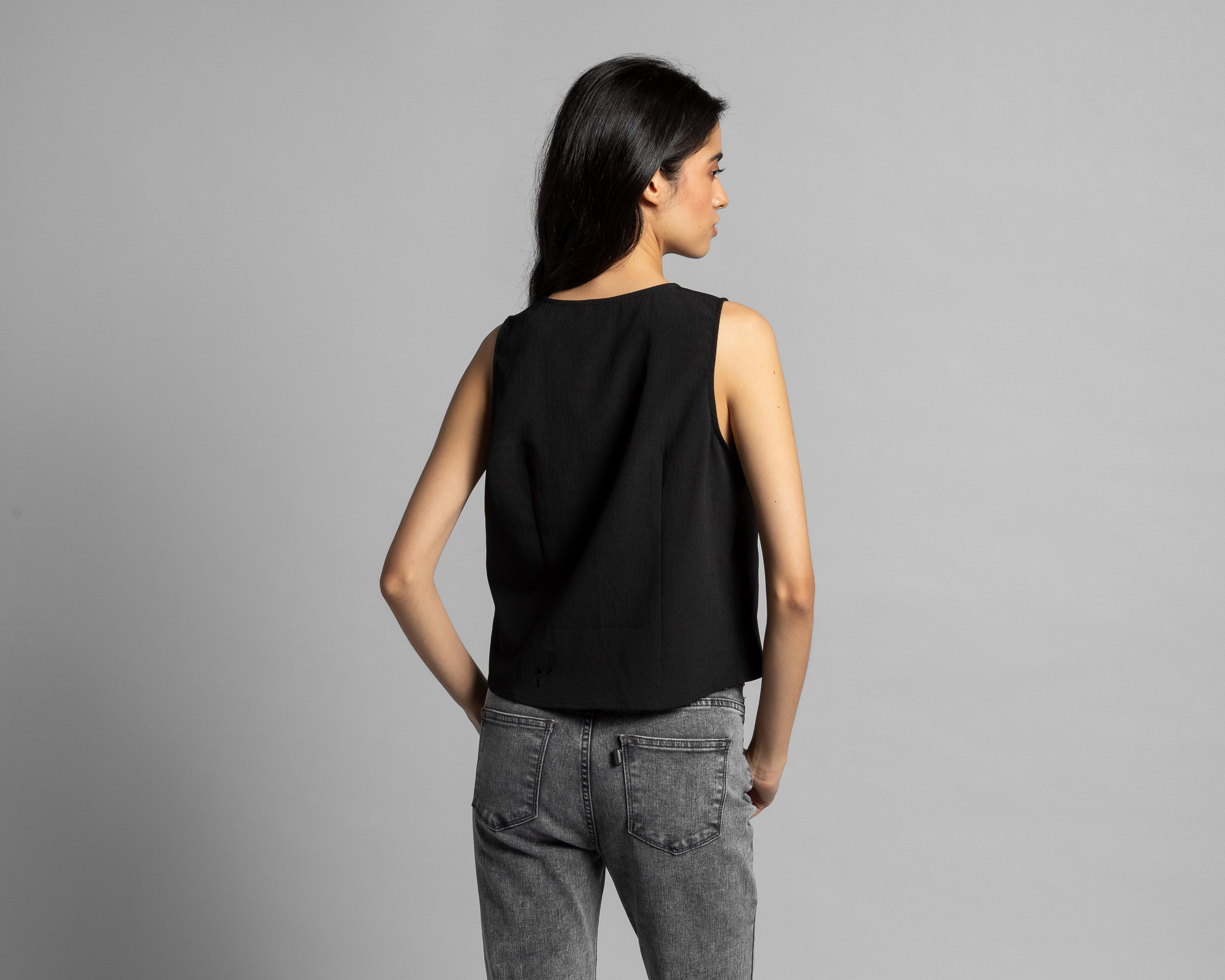 Foto 4 pulgar | Blusa Strona sin Mangas para Mujer