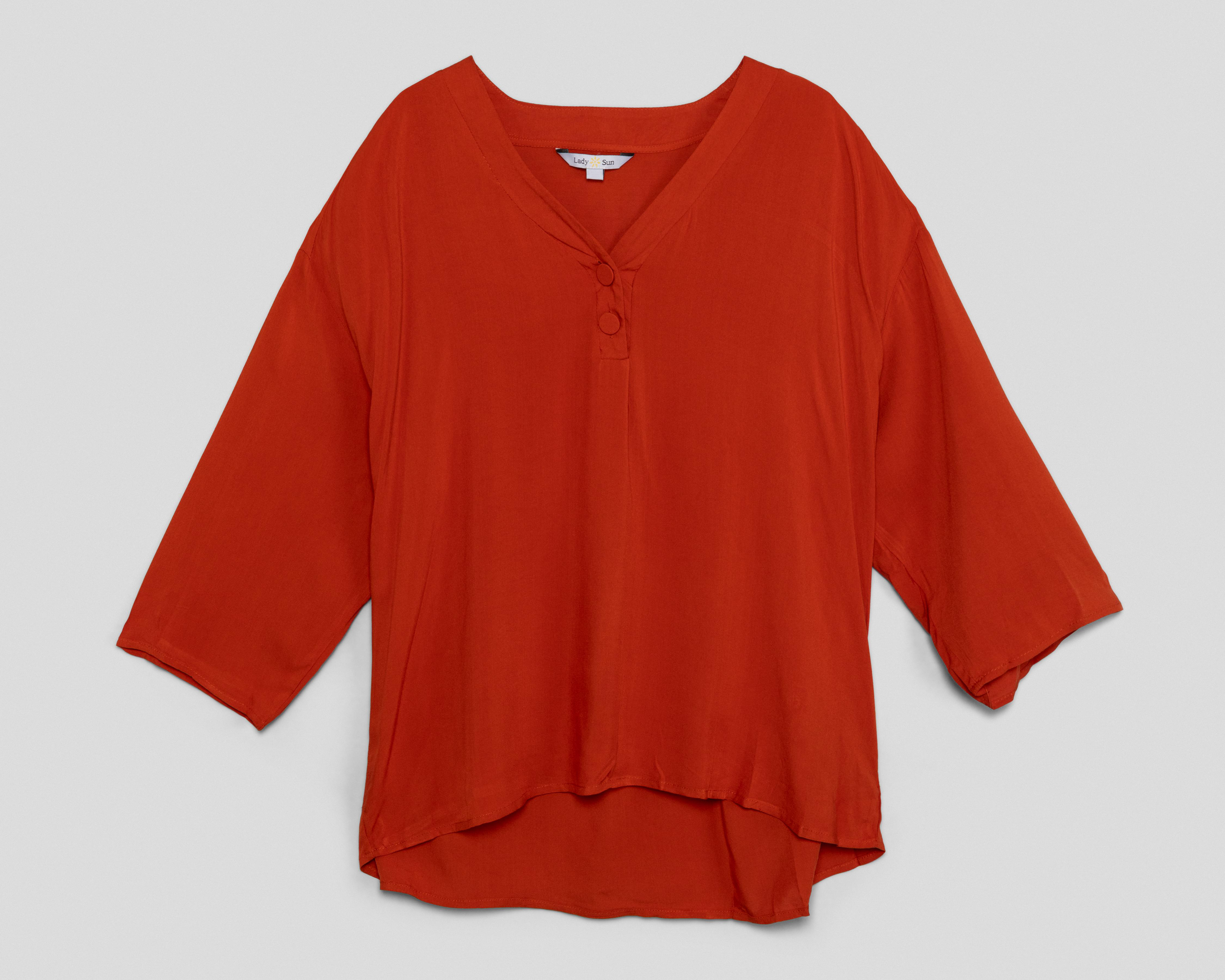 Foto 2 pulgar | Blusa Cuello V Lady Sun para Mujer
