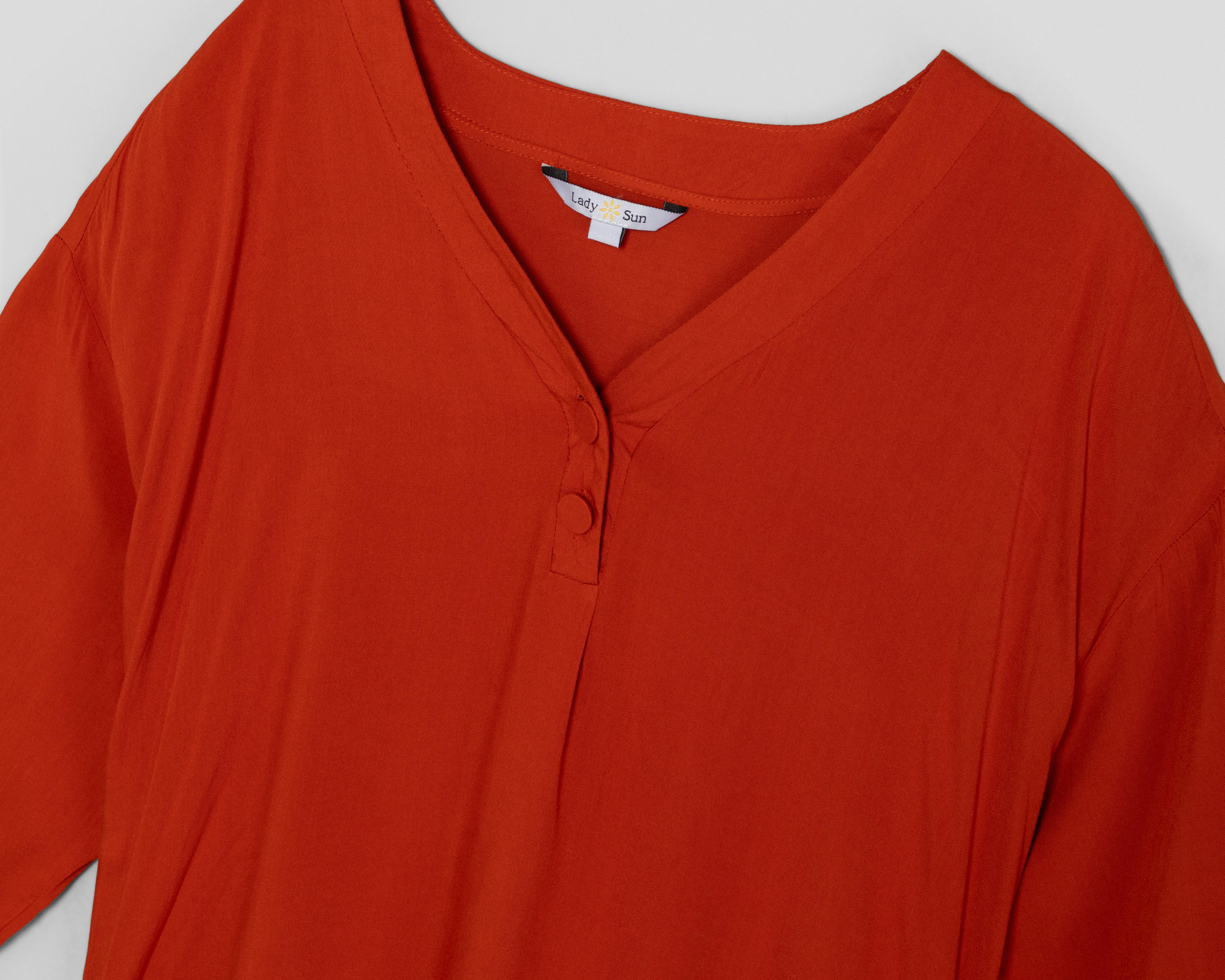 Foto 4 pulgar | Blusa Cuello V Lady Sun para Mujer