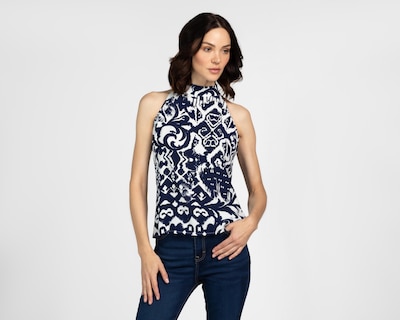 Foto 1 | Blusa Jennifer Lopez Azul para Mujer