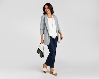 Foto 2 | Saco Gris Lady Sun para Mujer