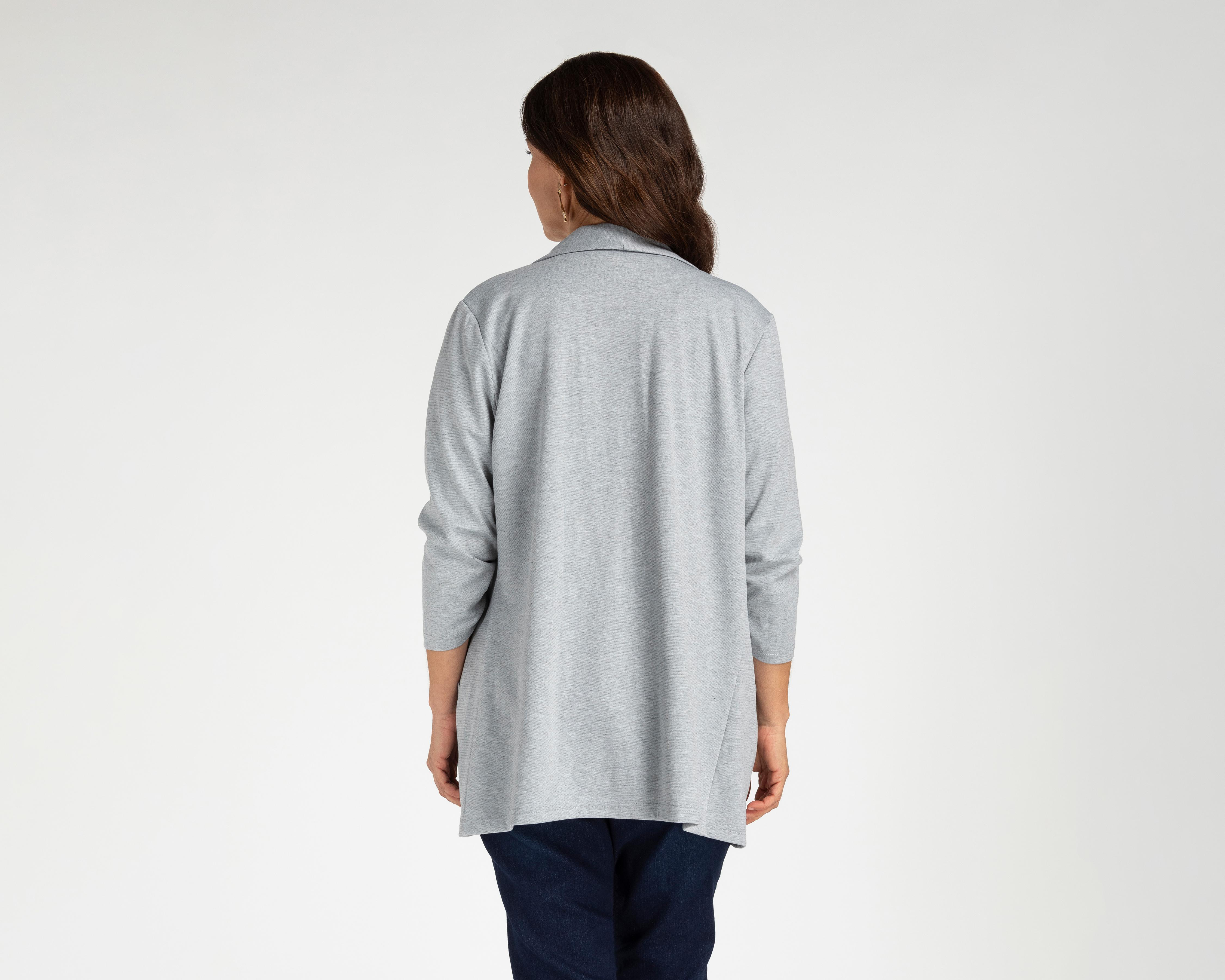 Foto 4 pulgar | Saco Gris Lady Sun para Mujer