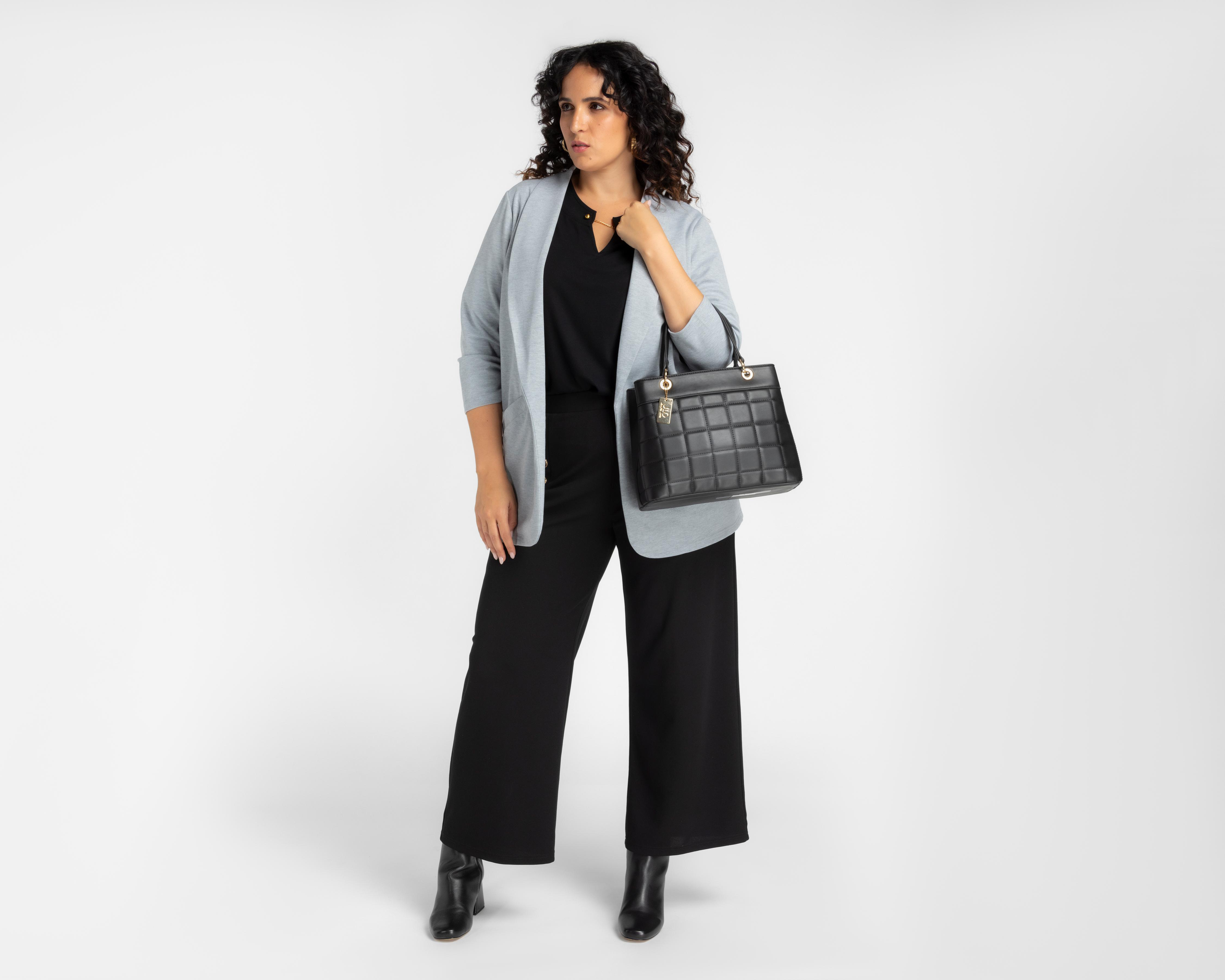 Foto 5 | Saco Gris Lady Sun para Mujer