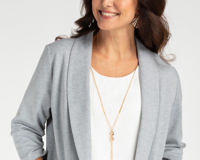 Foto 7 | Saco Gris Lady Sun para Mujer