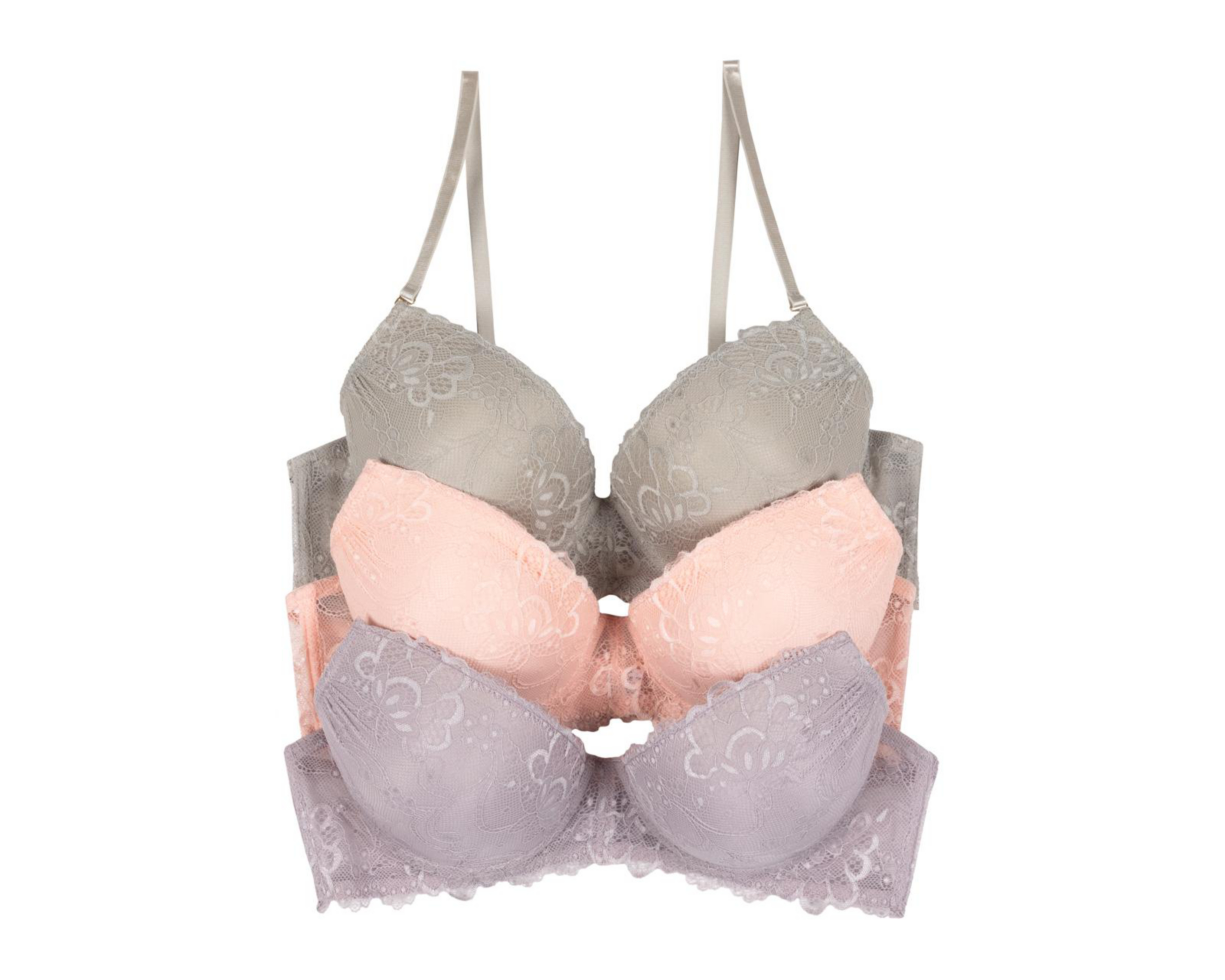 Brasier de Encaje Eva tu Estilo Íntimo Copa Completa 3 Piezas $349