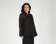 Blusa Sahara Negra para Mujer