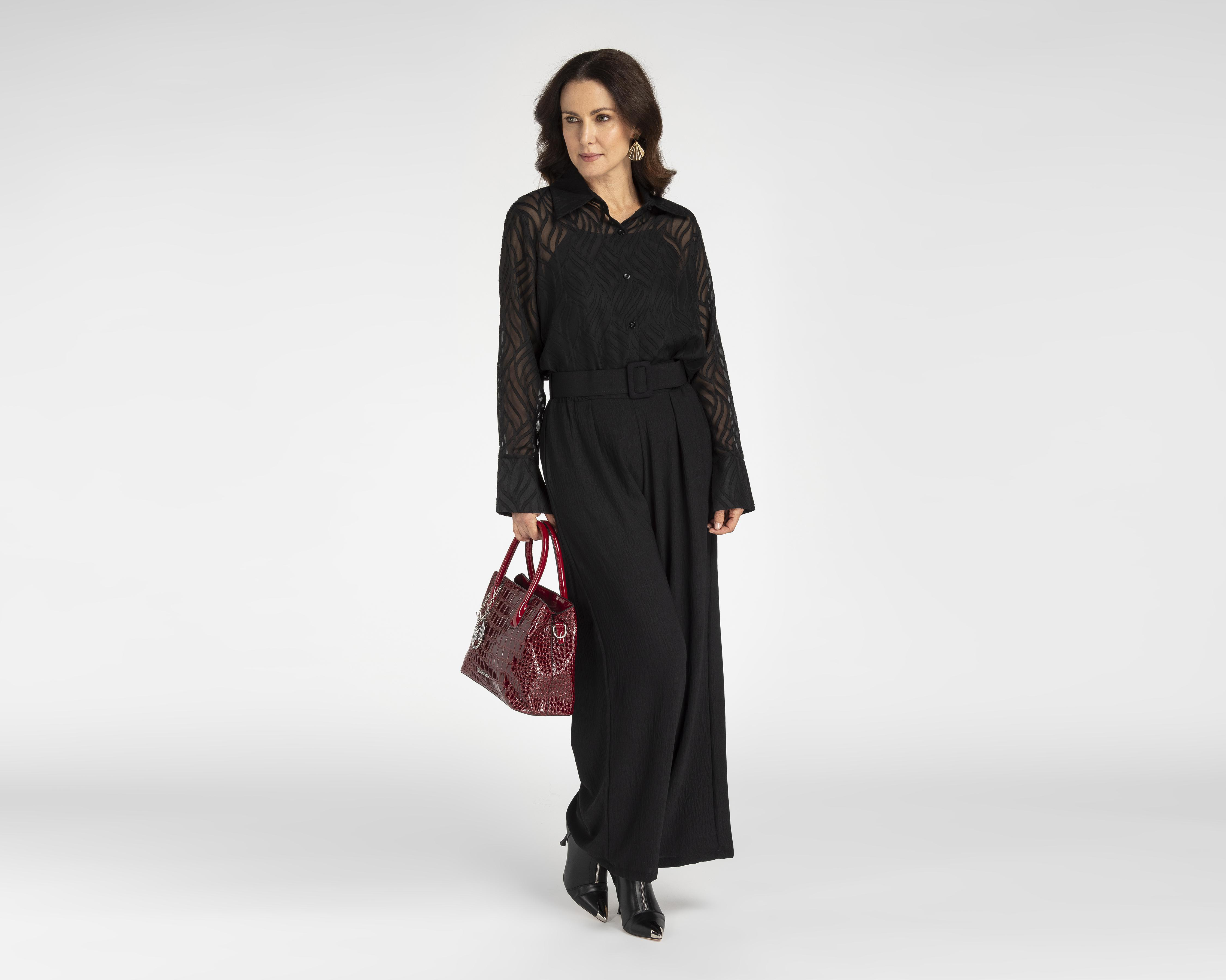 Foto 2 | Blusa Sahara Negra para Mujer