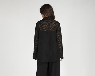 Foto 3 | Blusa Sahara Negra para Mujer