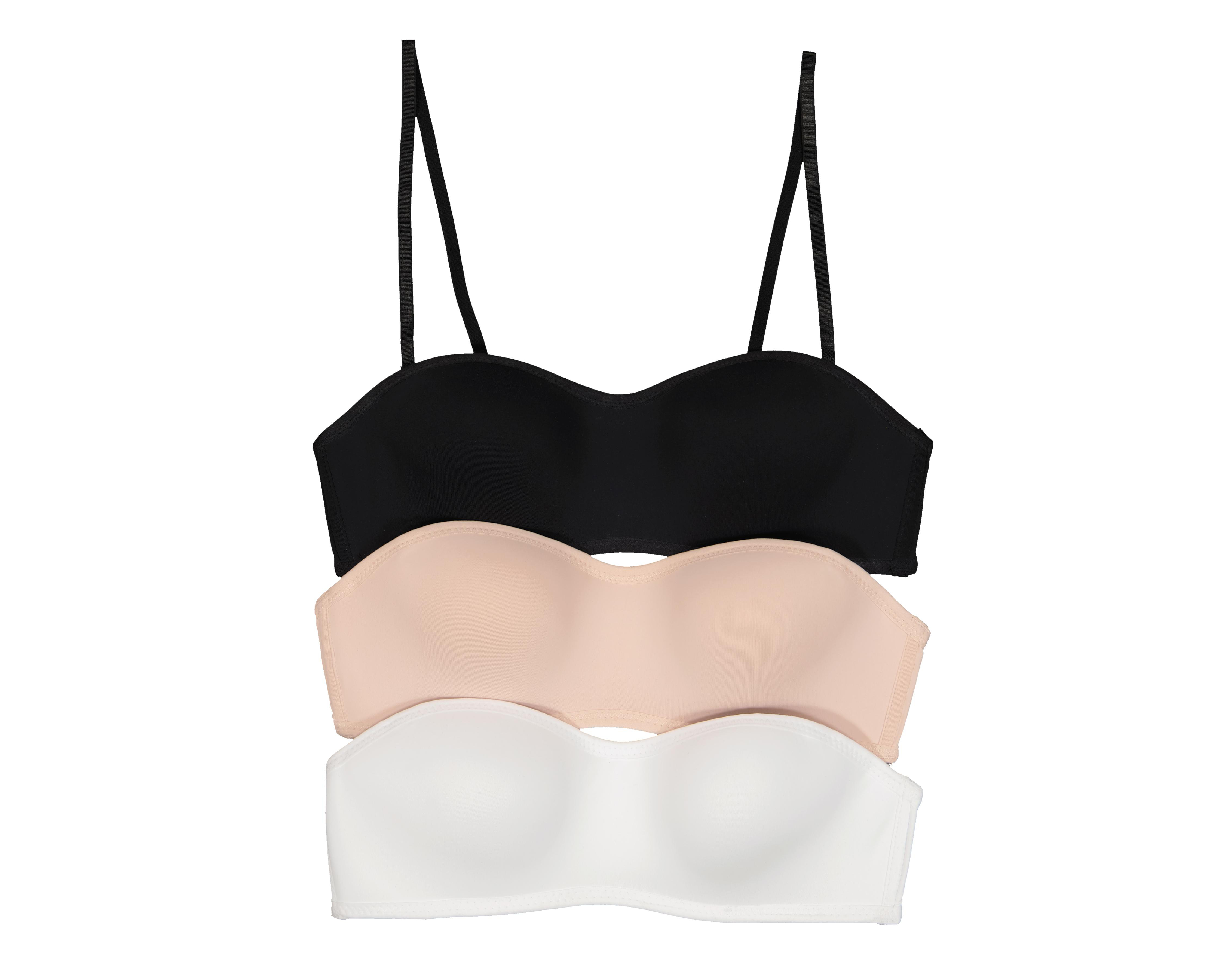 Brasier Strapless Lovest Media Copa 3 Piezas