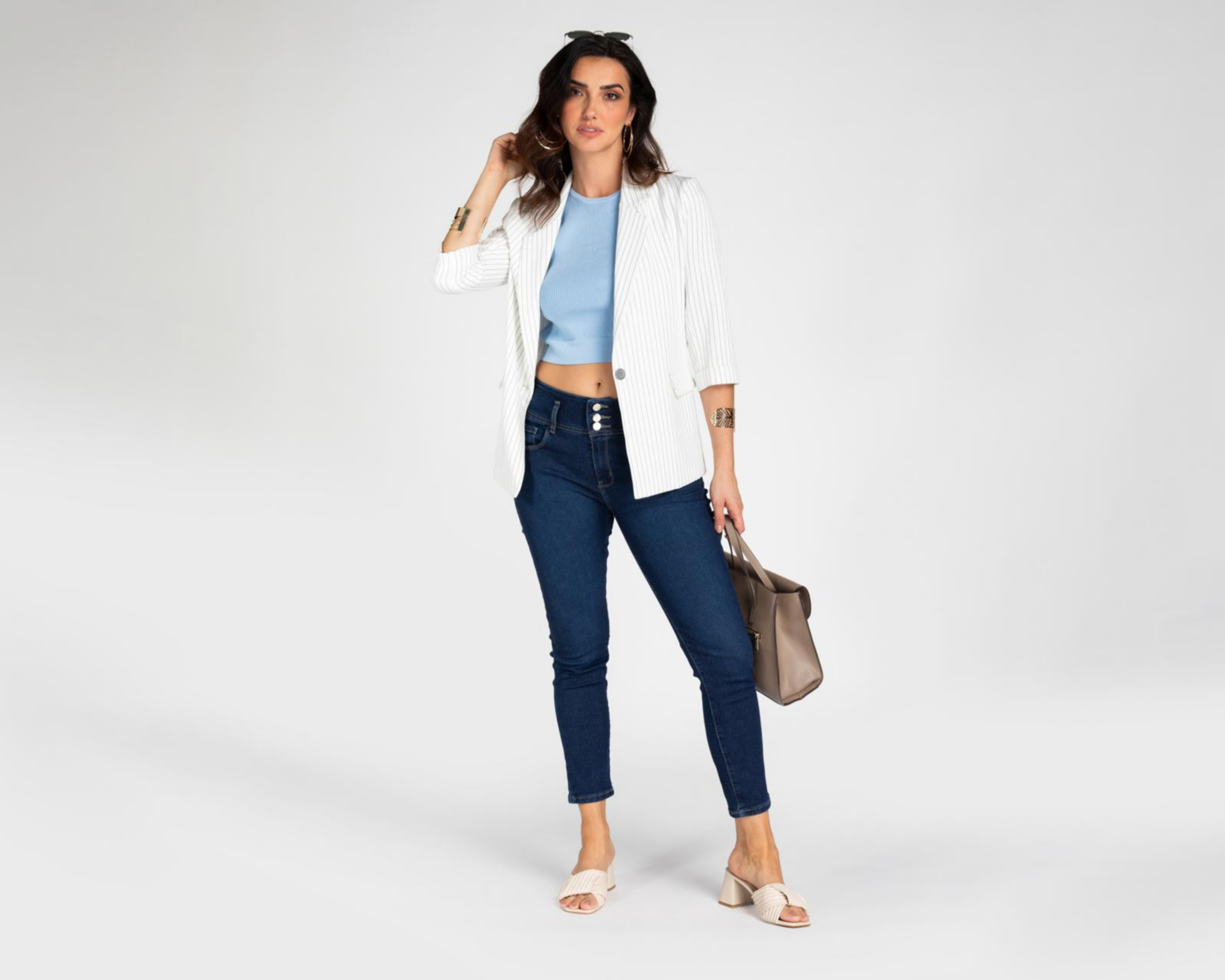 Foto 3 pulgar | Jeans Skinny Sahara para Mujer