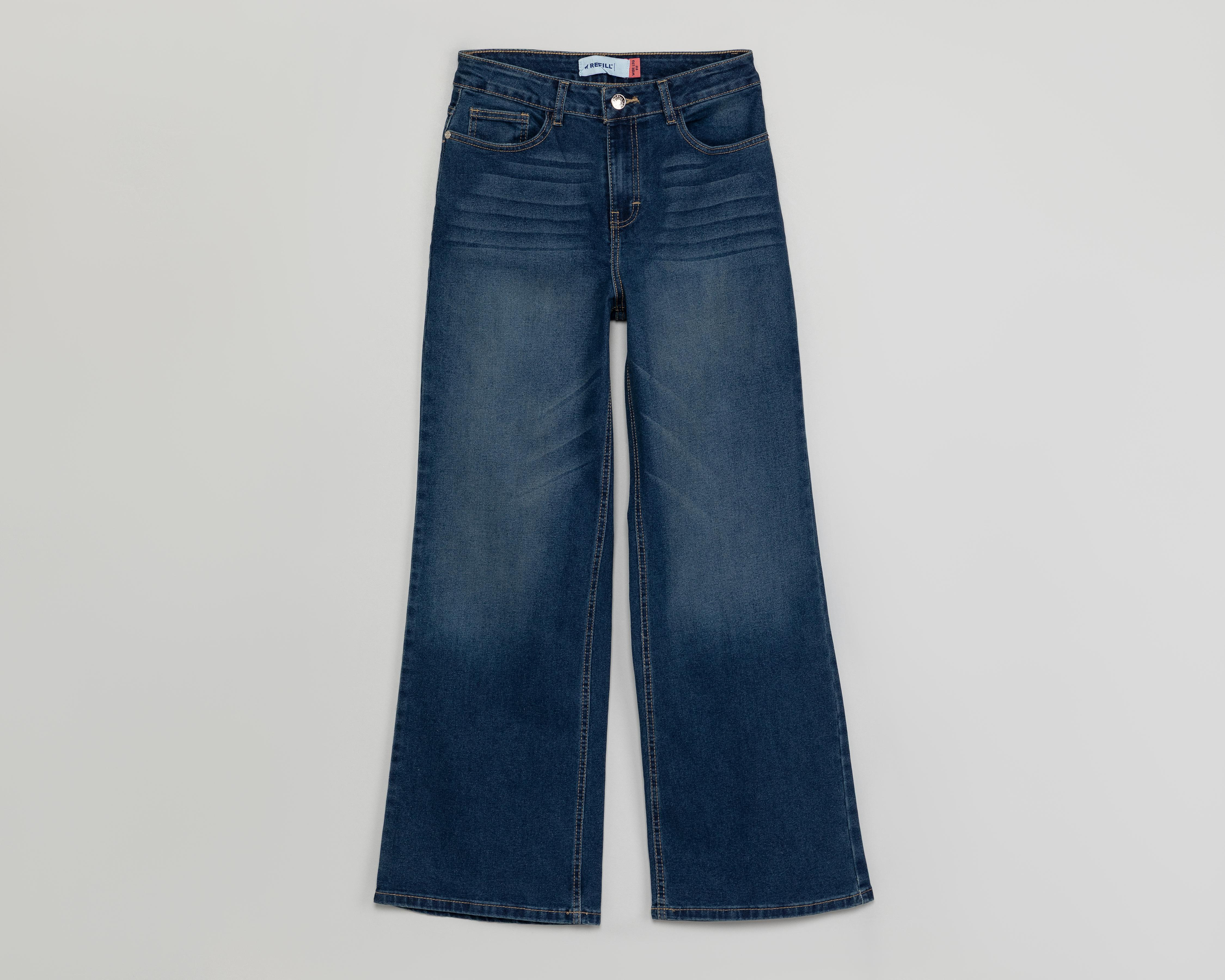 Foto 2 pulgar | Jeans Wide Leg Refill para Mujer