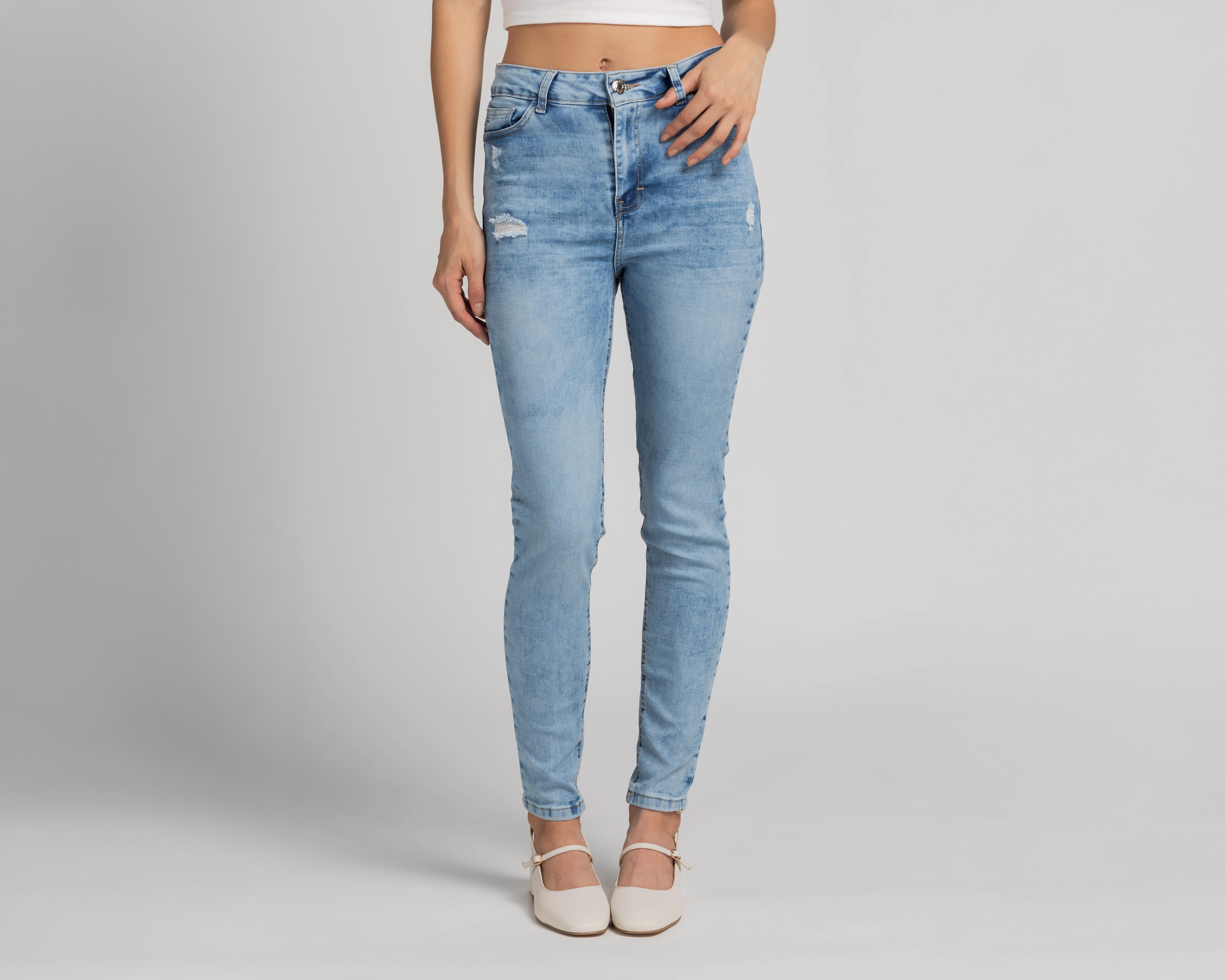 Foto 2 pulgar | Jeans Skinny Refill para Mujer