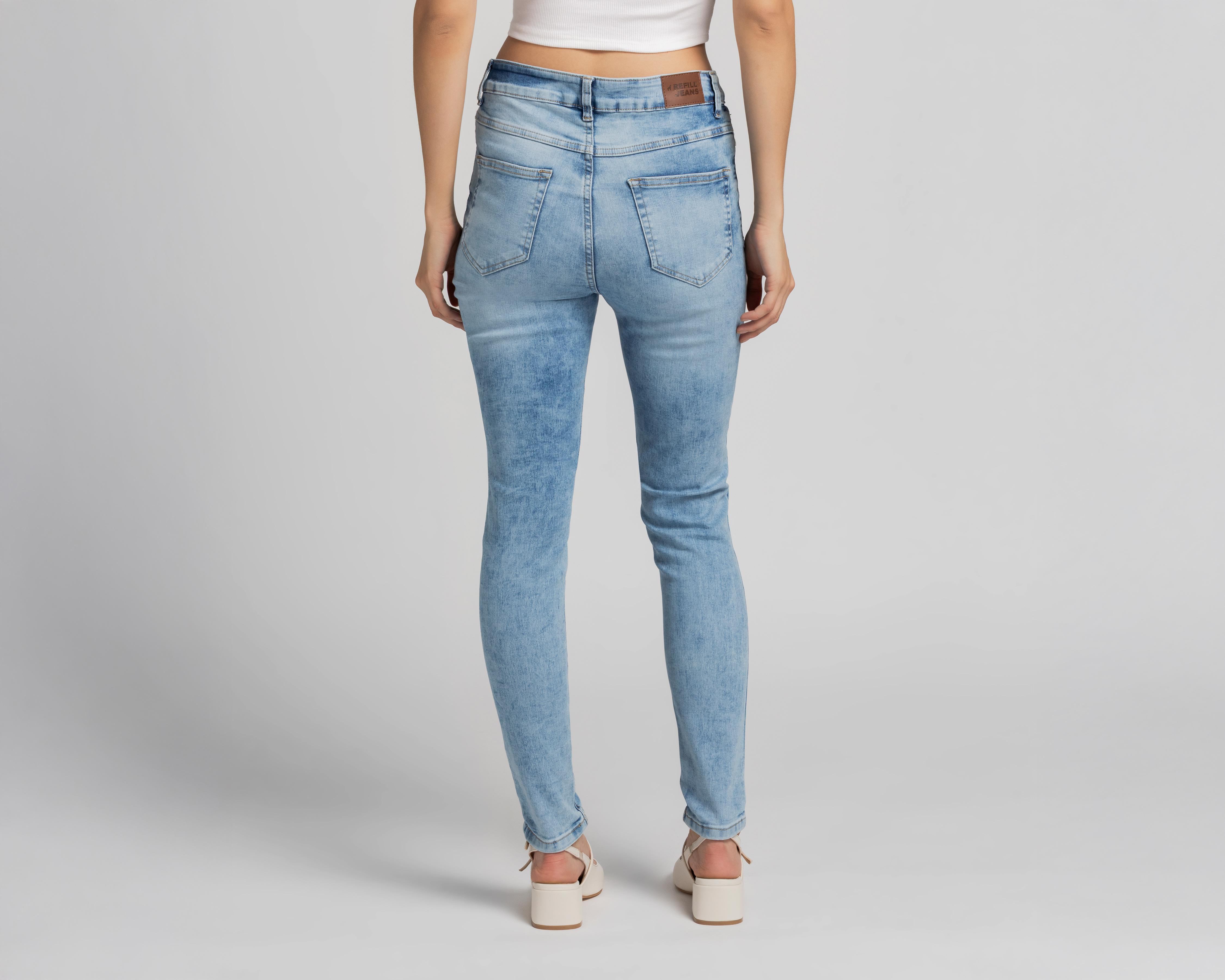 Foto 4 pulgar | Jeans Skinny Refill para Mujer
