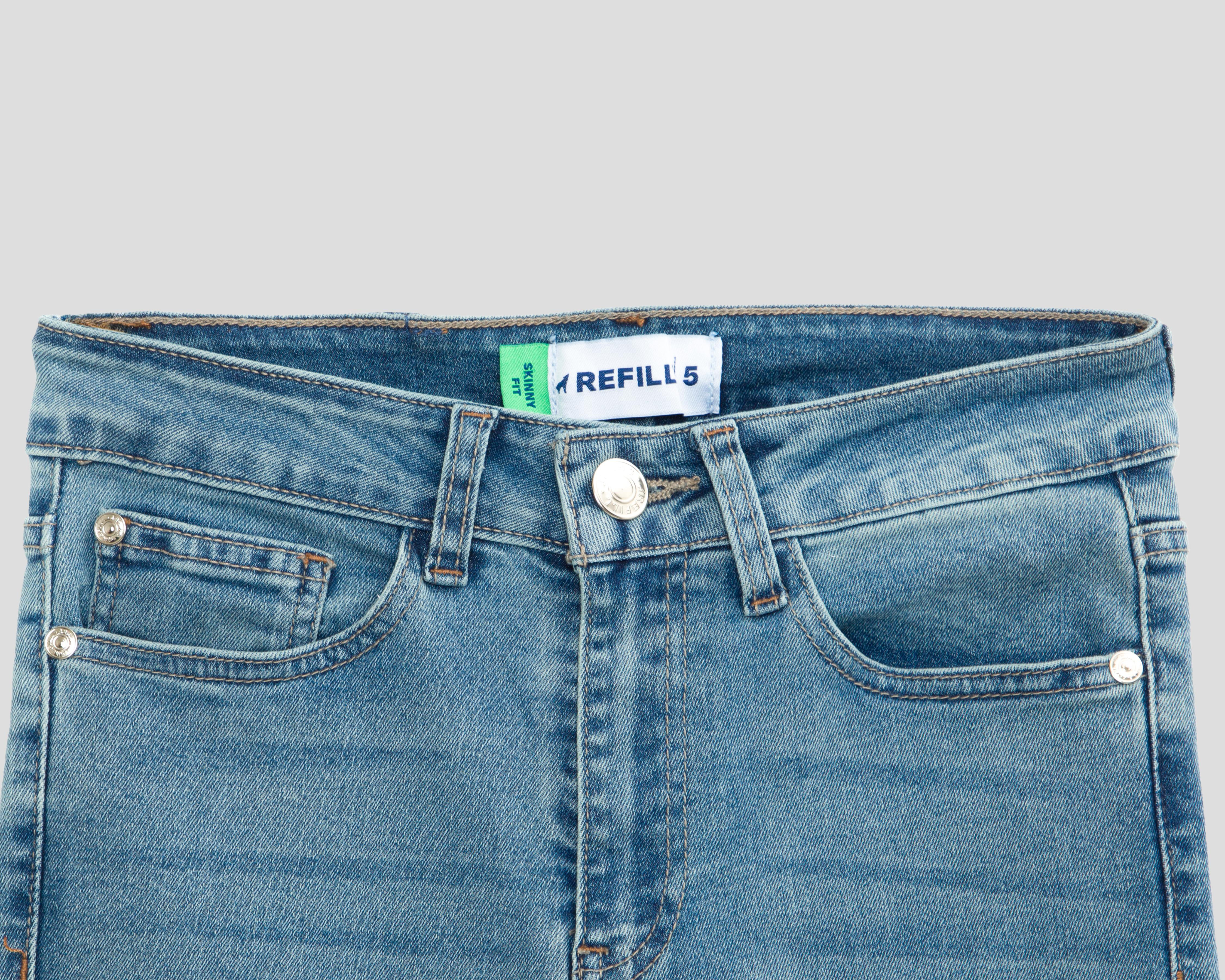 Foto 4 pulgar | Jeans Skinny Refill para Mujer