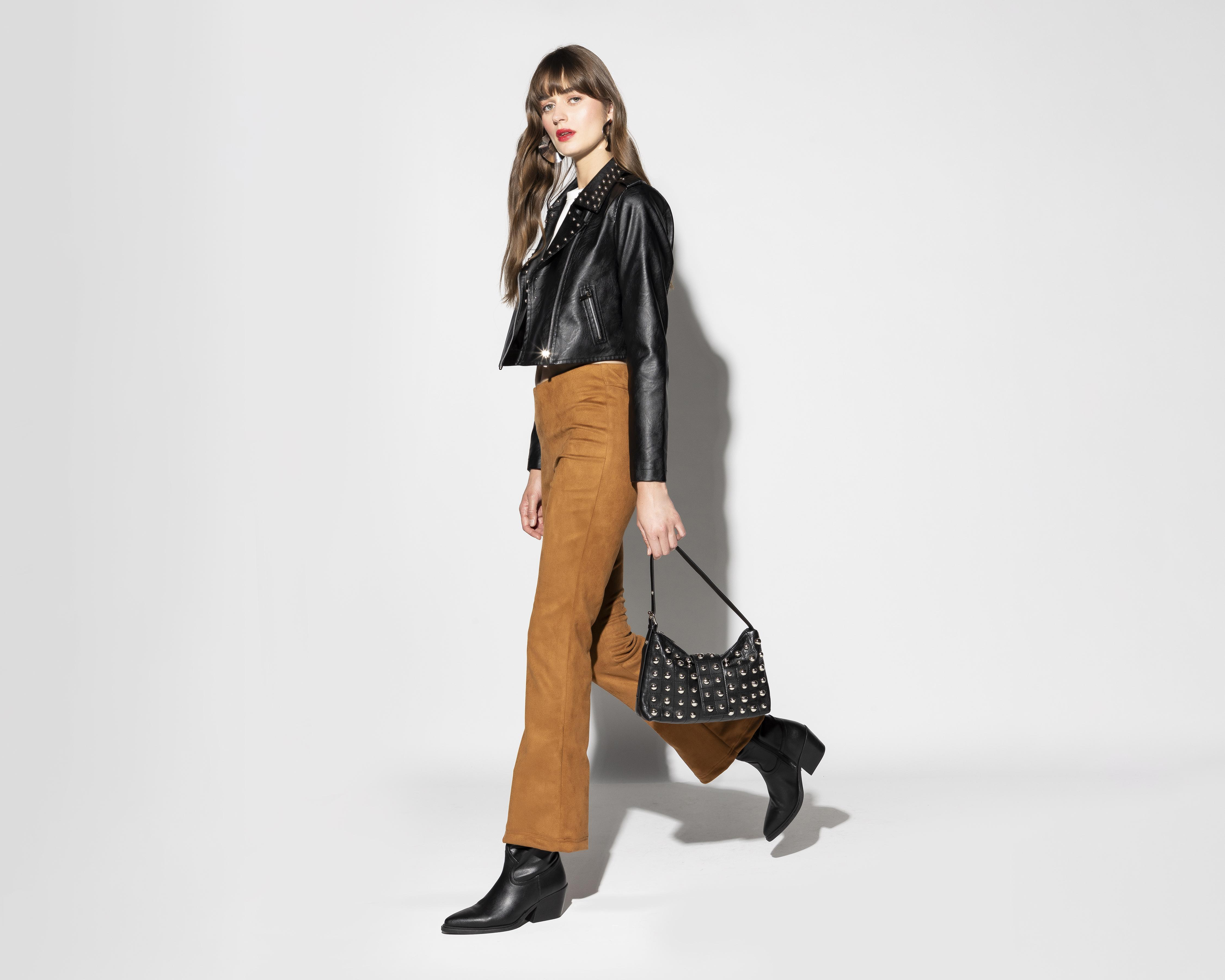 Foto 2 pulgar | Leggings Camel Strona para Mujer